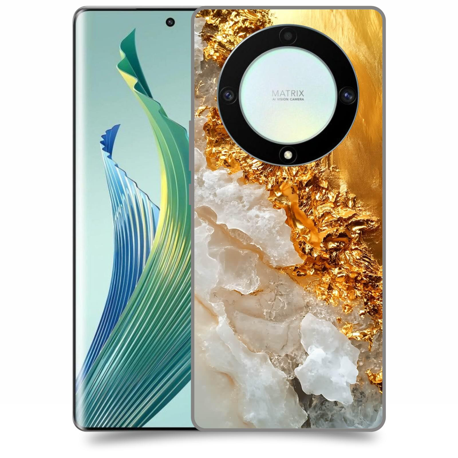 ACOVER Kryt na mobil Honor Magic 5 Lite 5G - Liquid Gold III