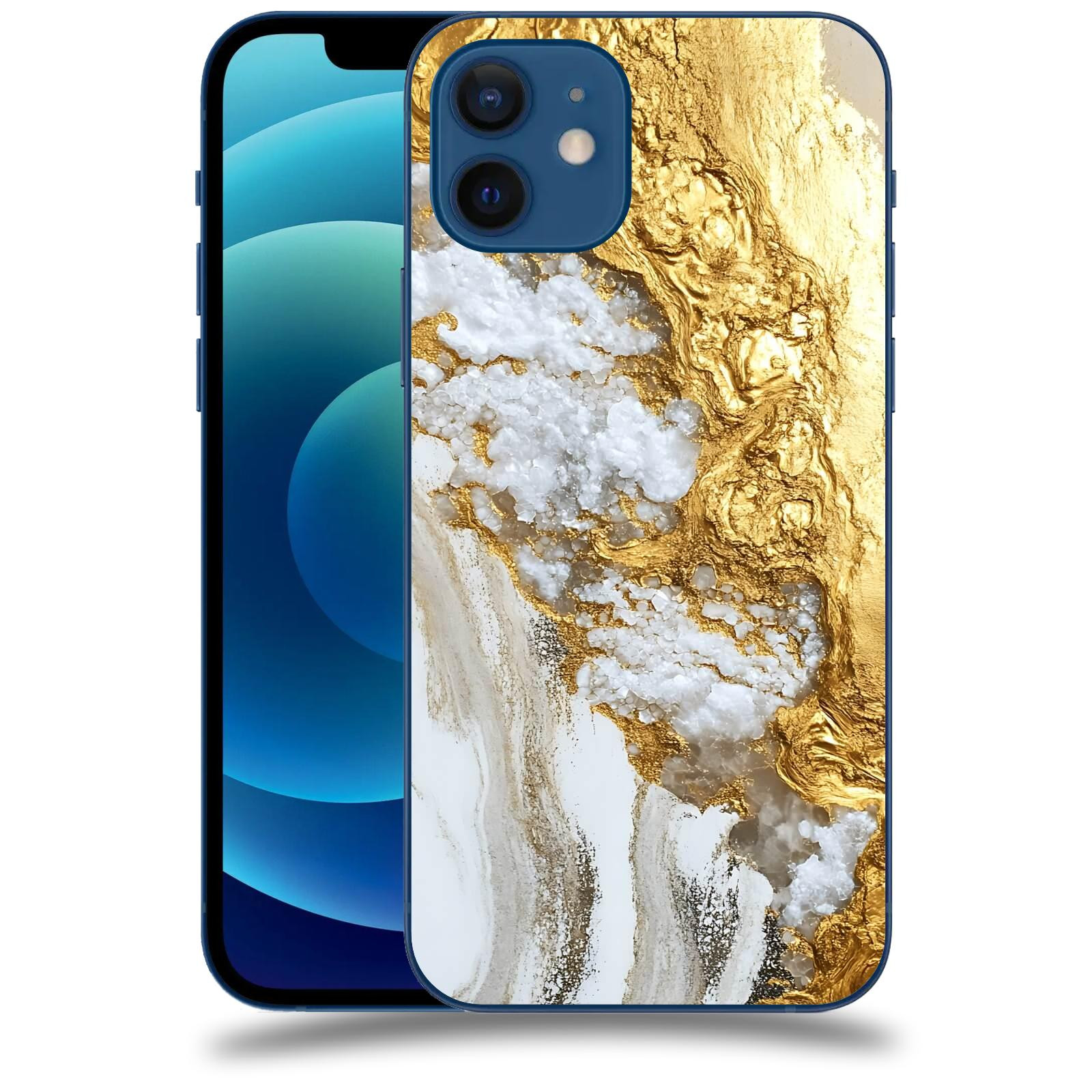 ACOVER Kryt na mobil Apple iPhone 12 - Liquid Gold V