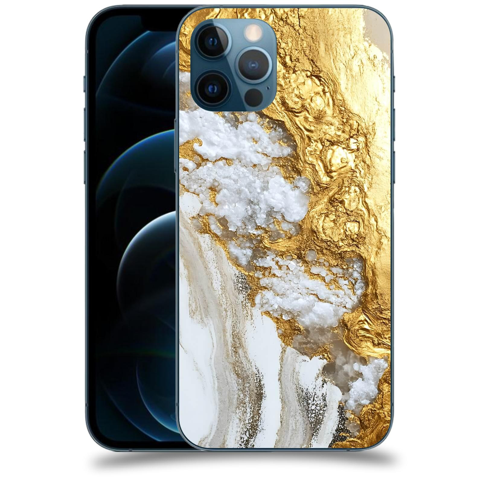 ACOVER Kryt na mobil Apple iPhone 12 Pro - Liquid Gold V