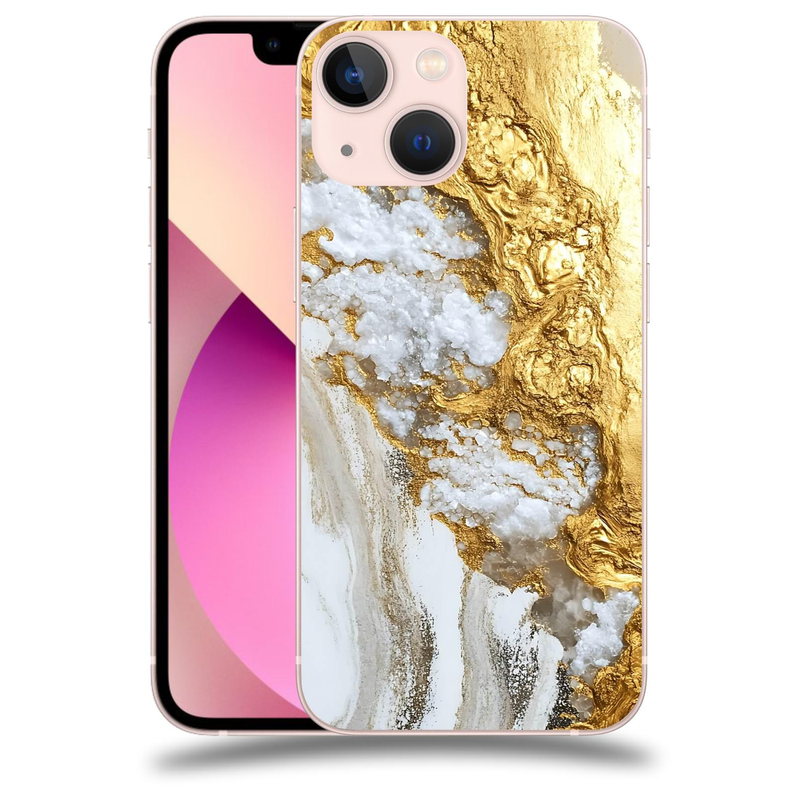 ACOVER Kryt na mobil Apple iPhone 13 mini - Liquid Gold V