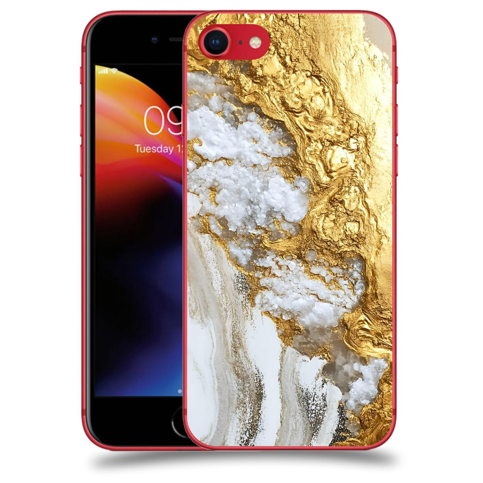 ACOVER Kryt na mobil Apple iPhone 8 - Liquid Gold V