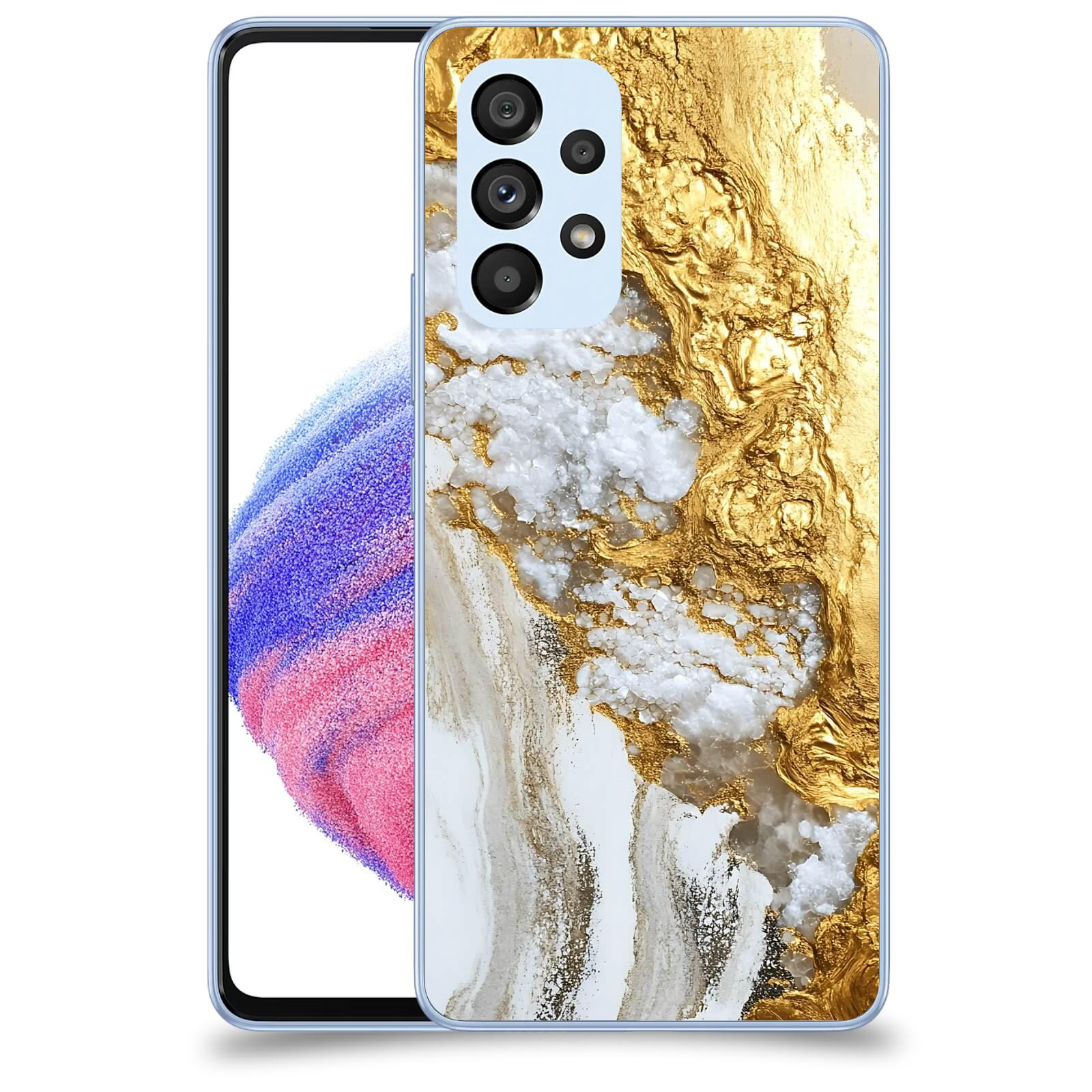 ACOVER Kryt na mobil Samsung Galaxy A32 5G A326B - Liquid Gold V