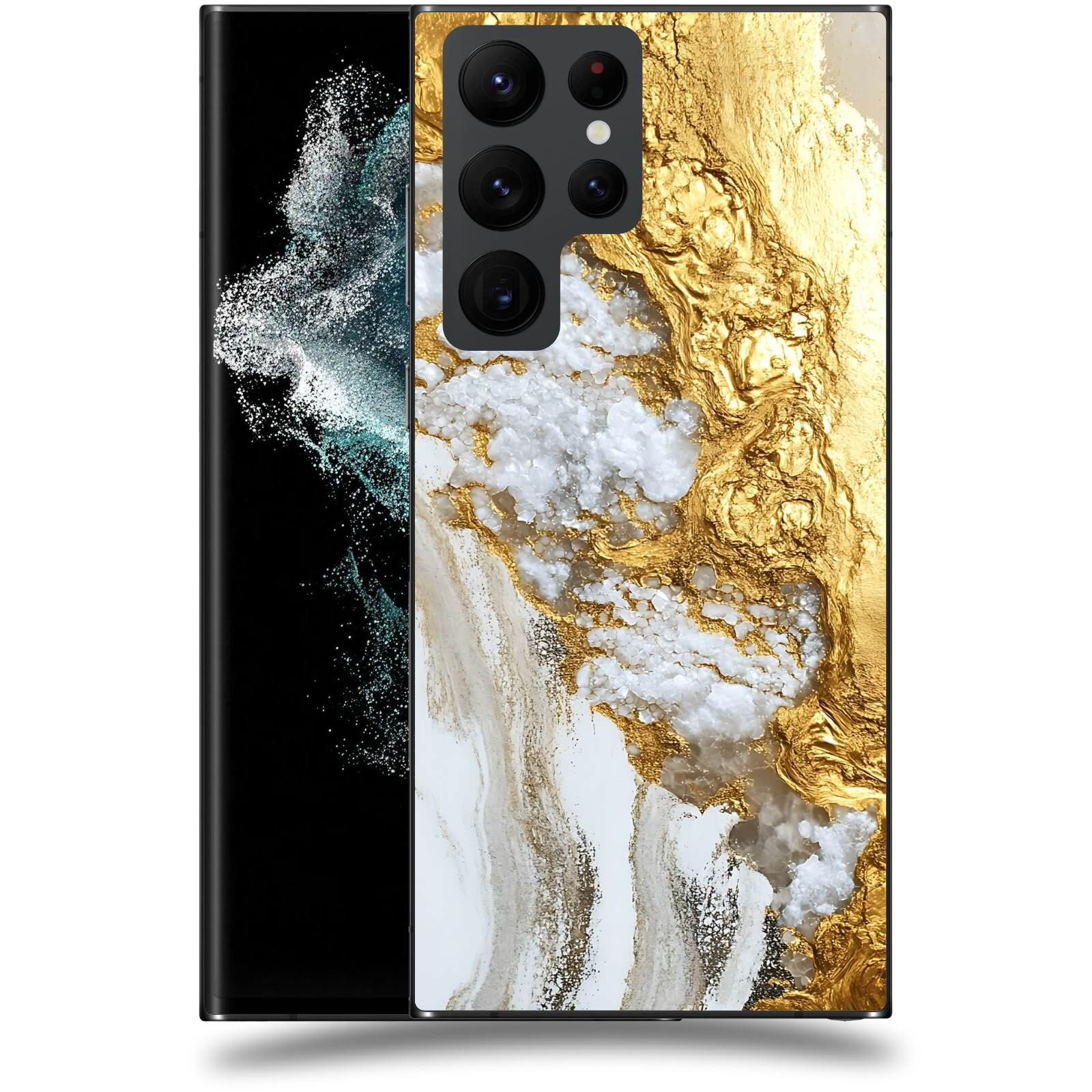 ACOVER Kryt na mobil Samsung Galaxy S22 Ultra 5G - Liquid Gold V