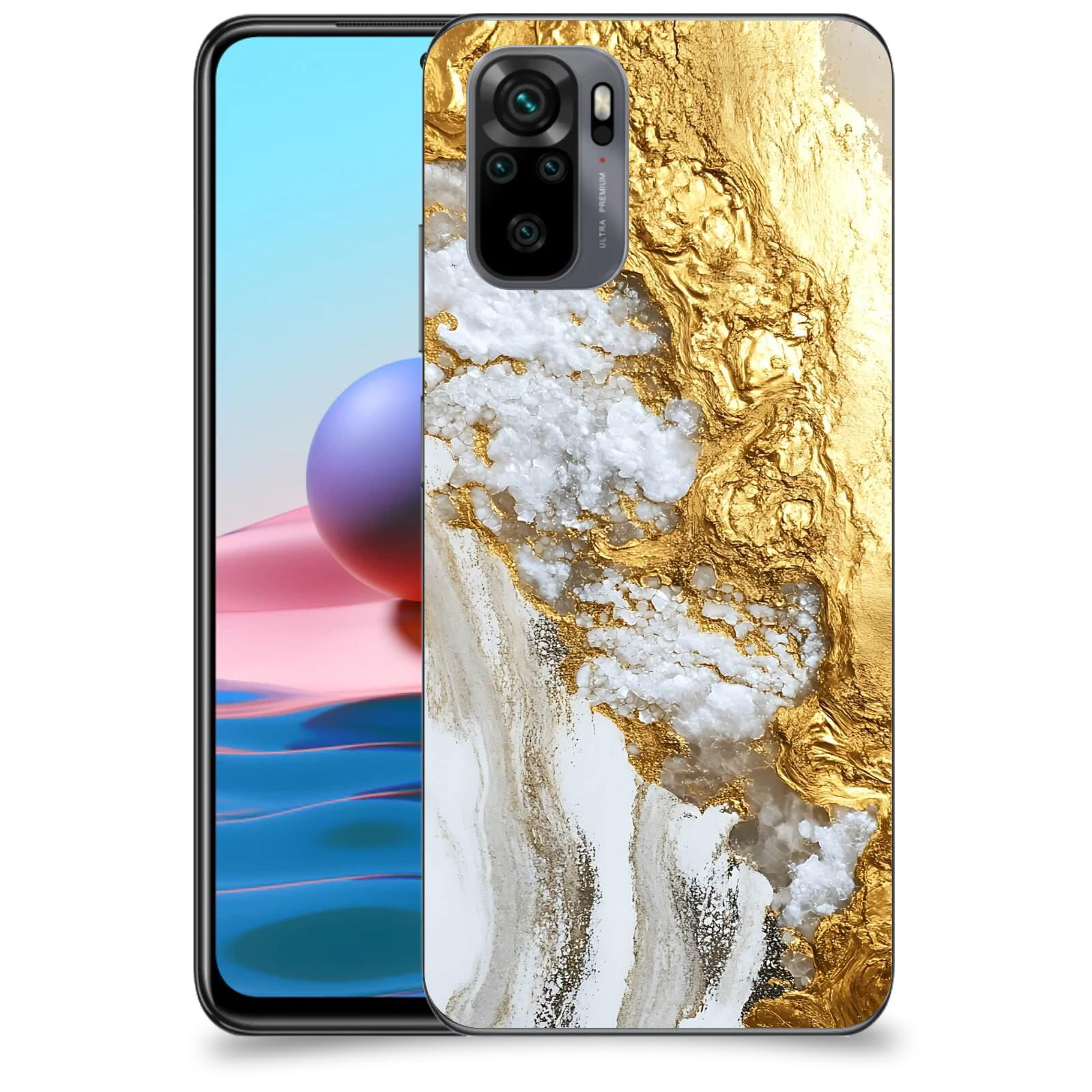 ACOVER Kryt na mobil Xiaomi Redmi Note 10 - Liquid Gold V
