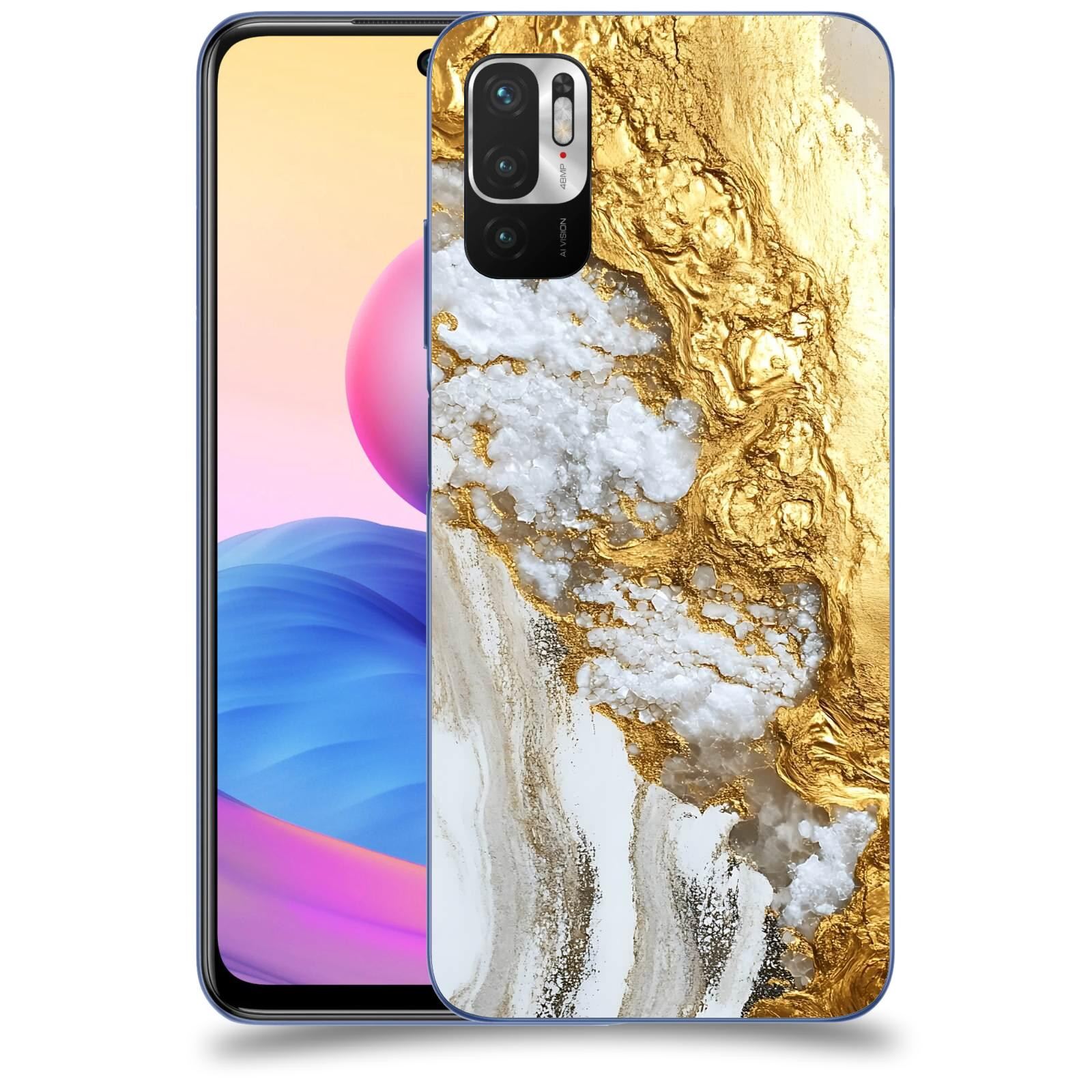 ACOVER Kryt na mobil Xiaomi Redmi Note 10 5G - Liquid Gold V