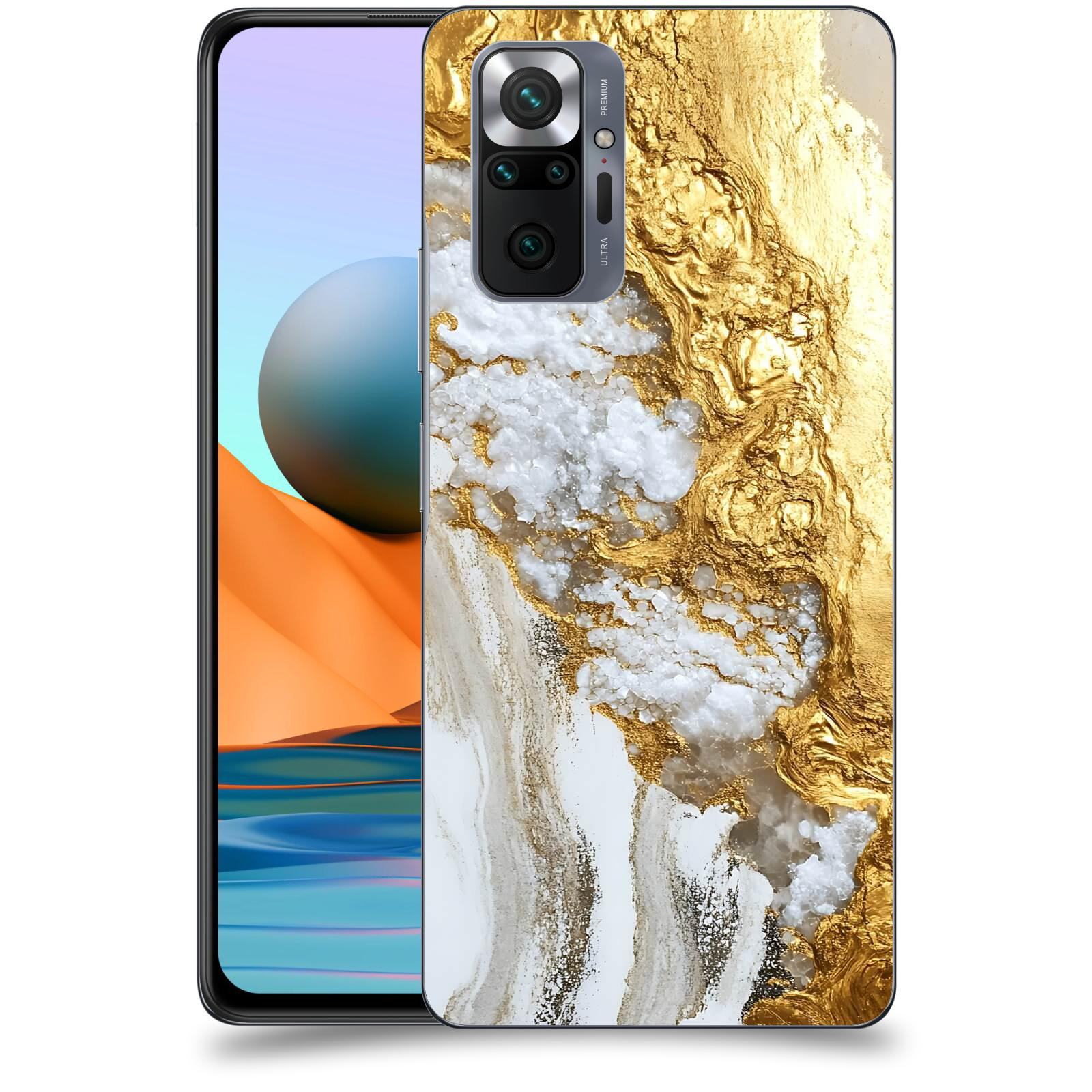 ACOVER Kryt na mobil Xiaomi Redmi Note 10 Pro - Liquid Gold V