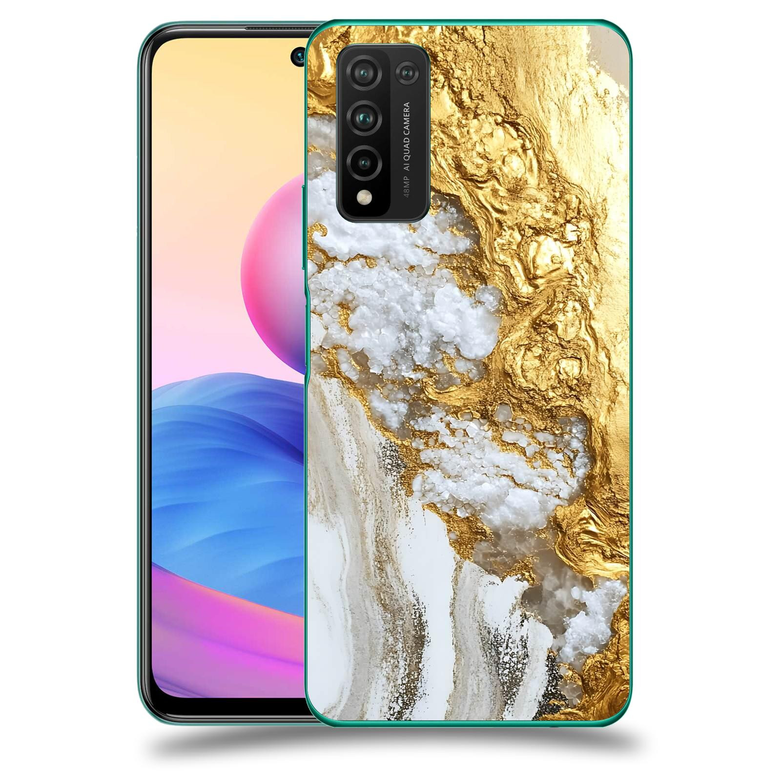 ACOVER Kryt na mobil Honor 10X Lite - Liquid Gold V