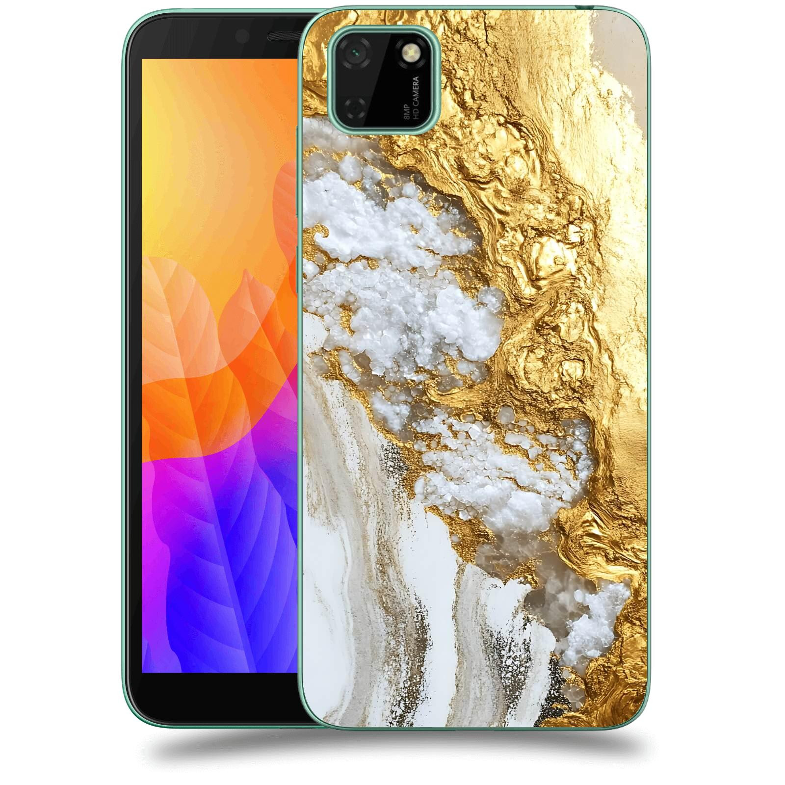 ACOVER Kryt na mobil Huawei Y5P - Liquid Gold V