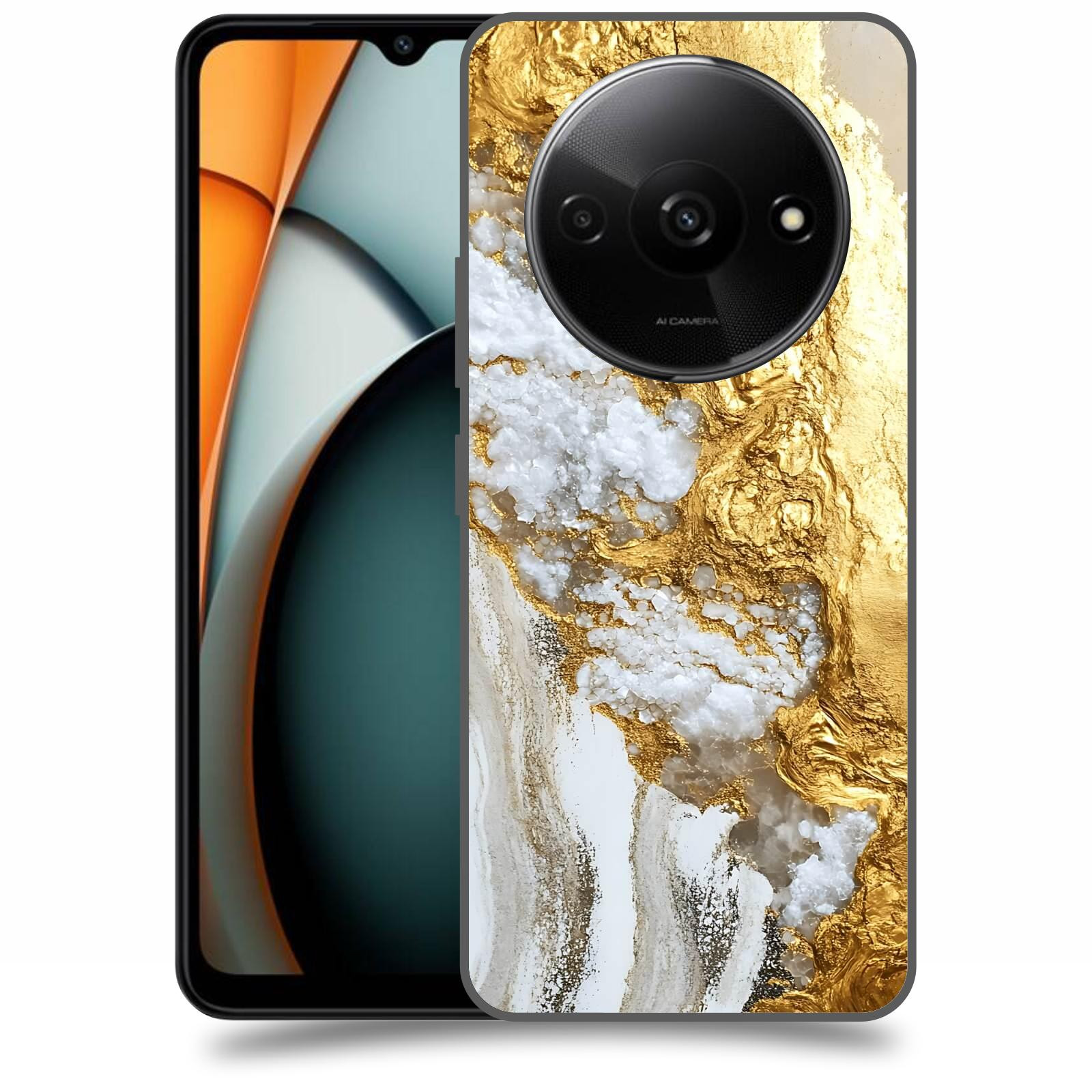 ACOVER Kryt na mobil Xiaomi Redmi A3 - Liquid Gold V