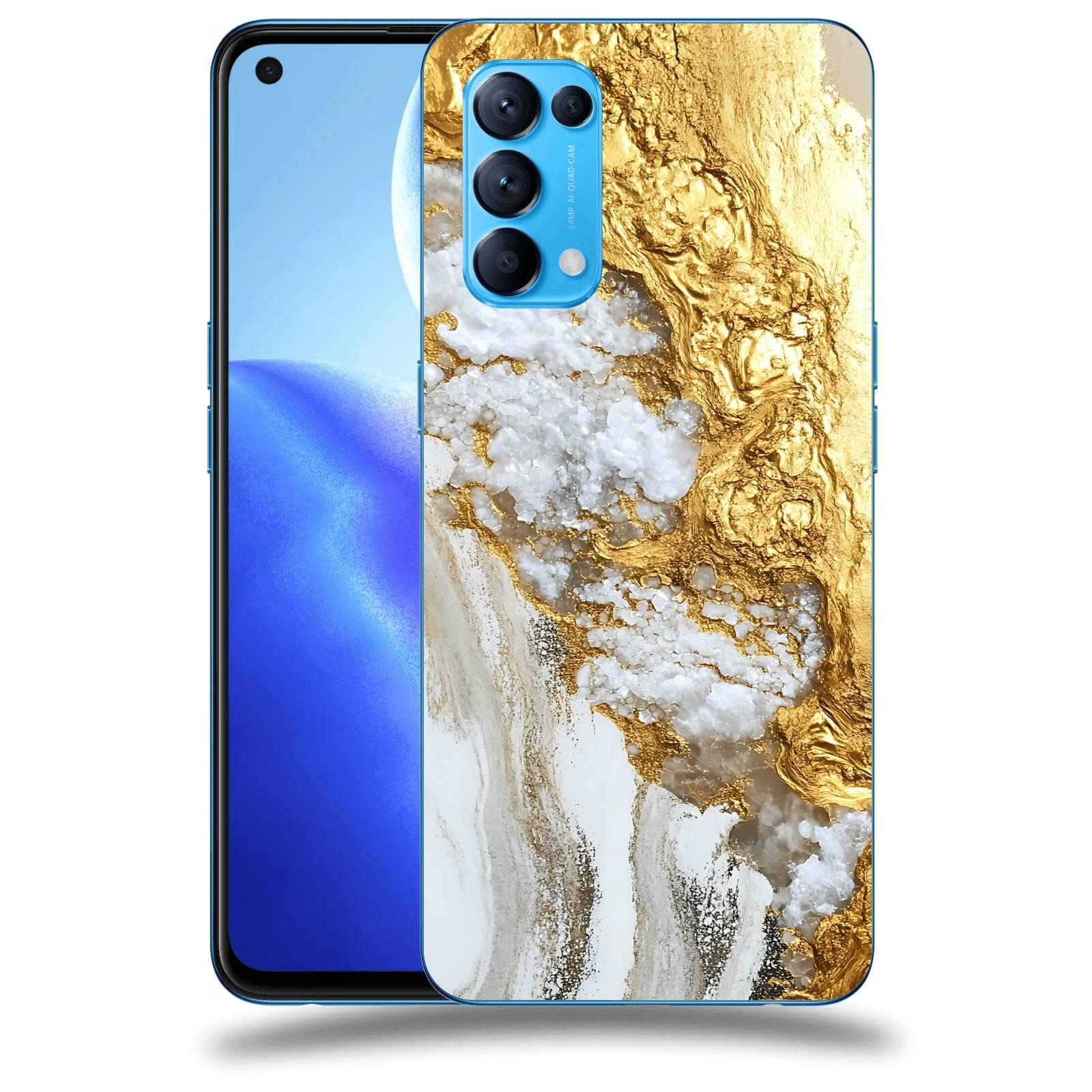 ACOVER Kryt na mobil OPPO Reno 5 5G - Liquid Gold V