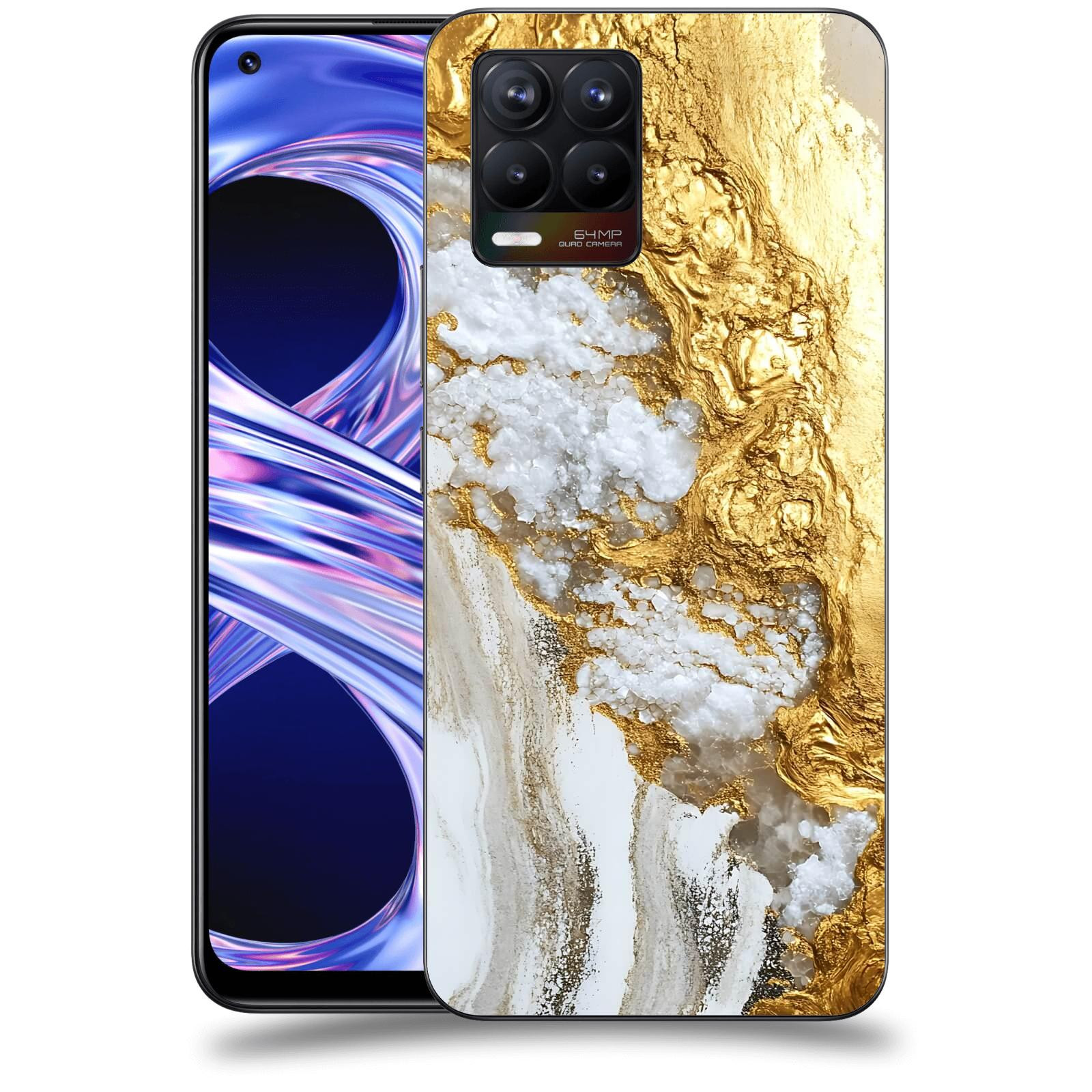 ACOVER Kryt na mobil Realme 8 - Liquid Gold V