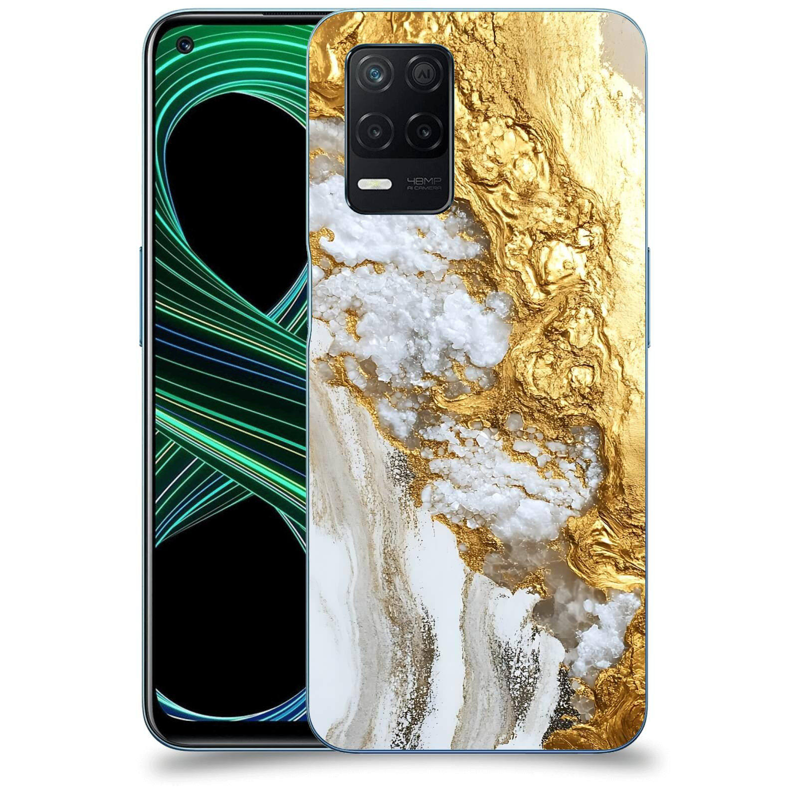 ACOVER Kryt na mobil Realme 8 5G - Liquid Gold V