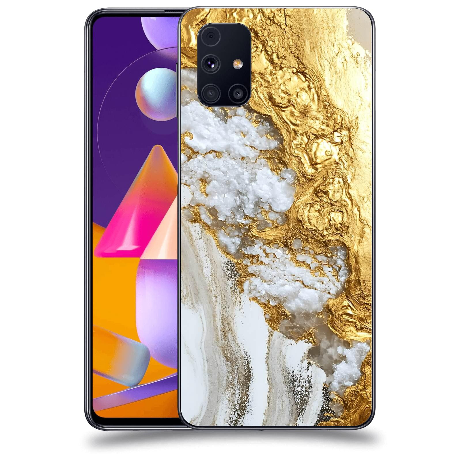 ACOVER Kryt na mobil Samsung Galaxy M31s - Liquid Gold V