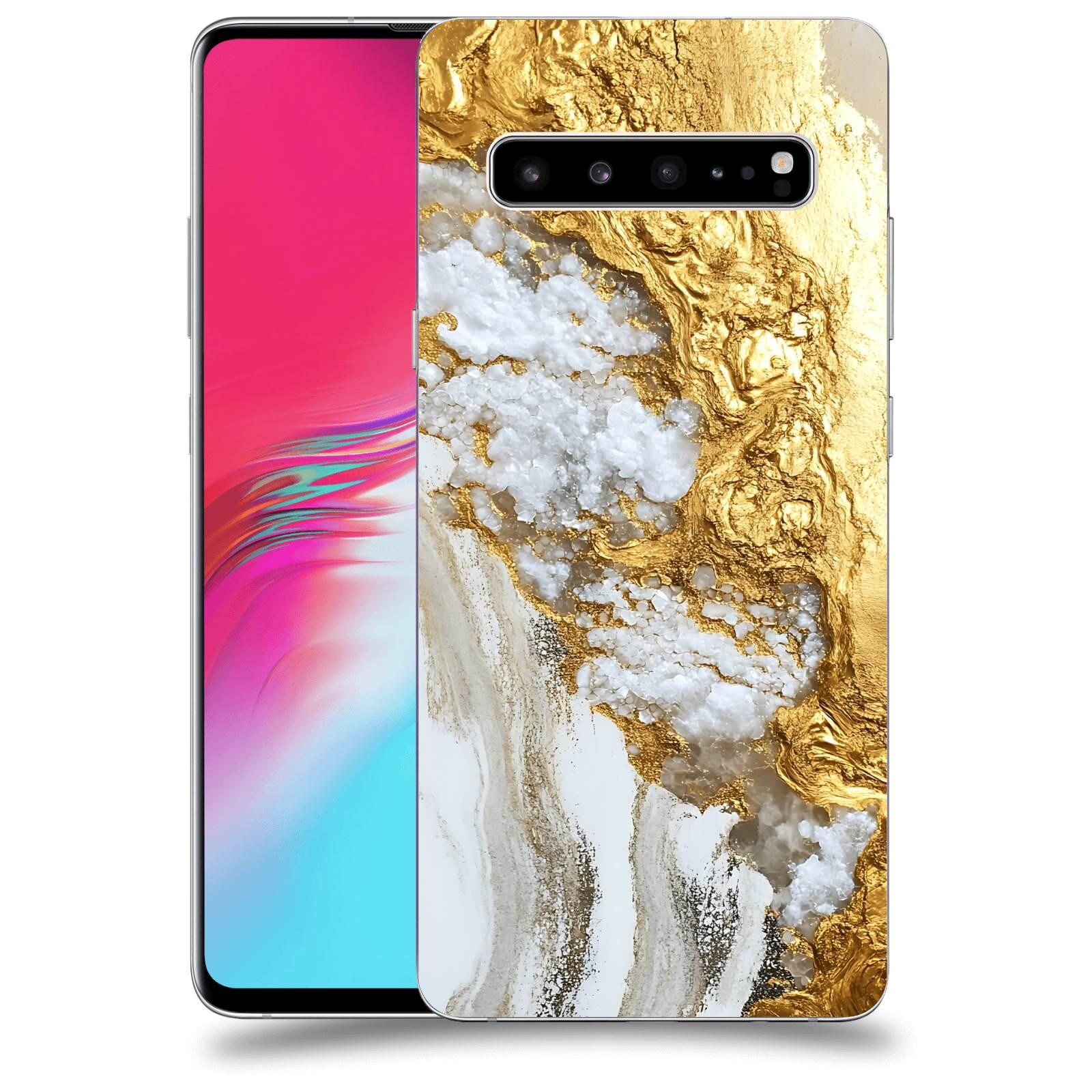 ACOVER Kryt na mobil Samsung Galaxy S10 G973 - Liquid Gold V