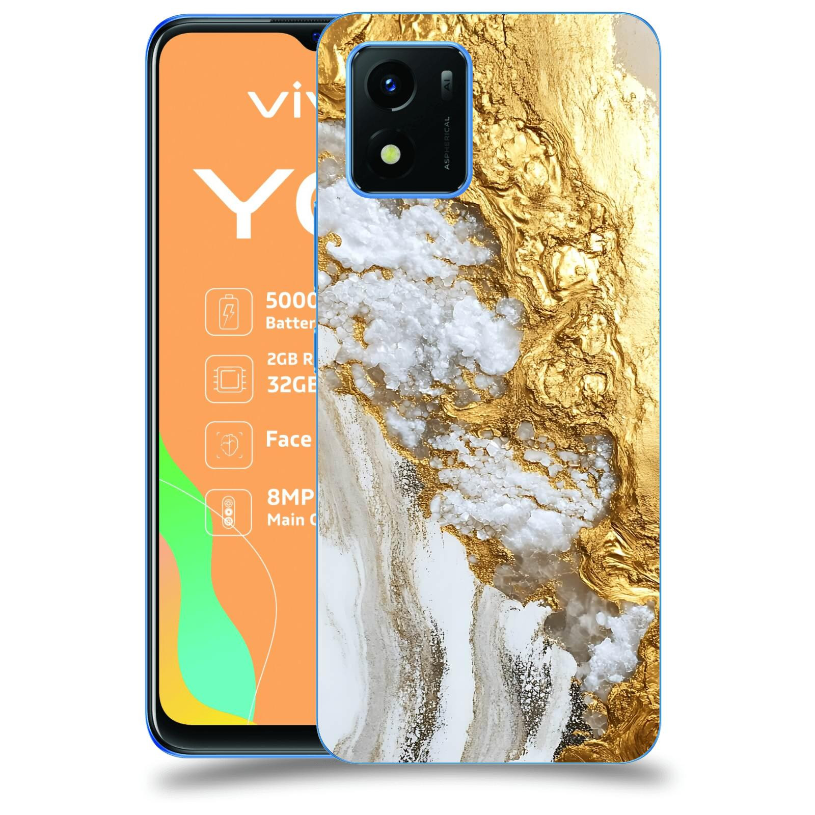 ACOVER Kryt na mobil Vivo Y01 - Liquid Gold V