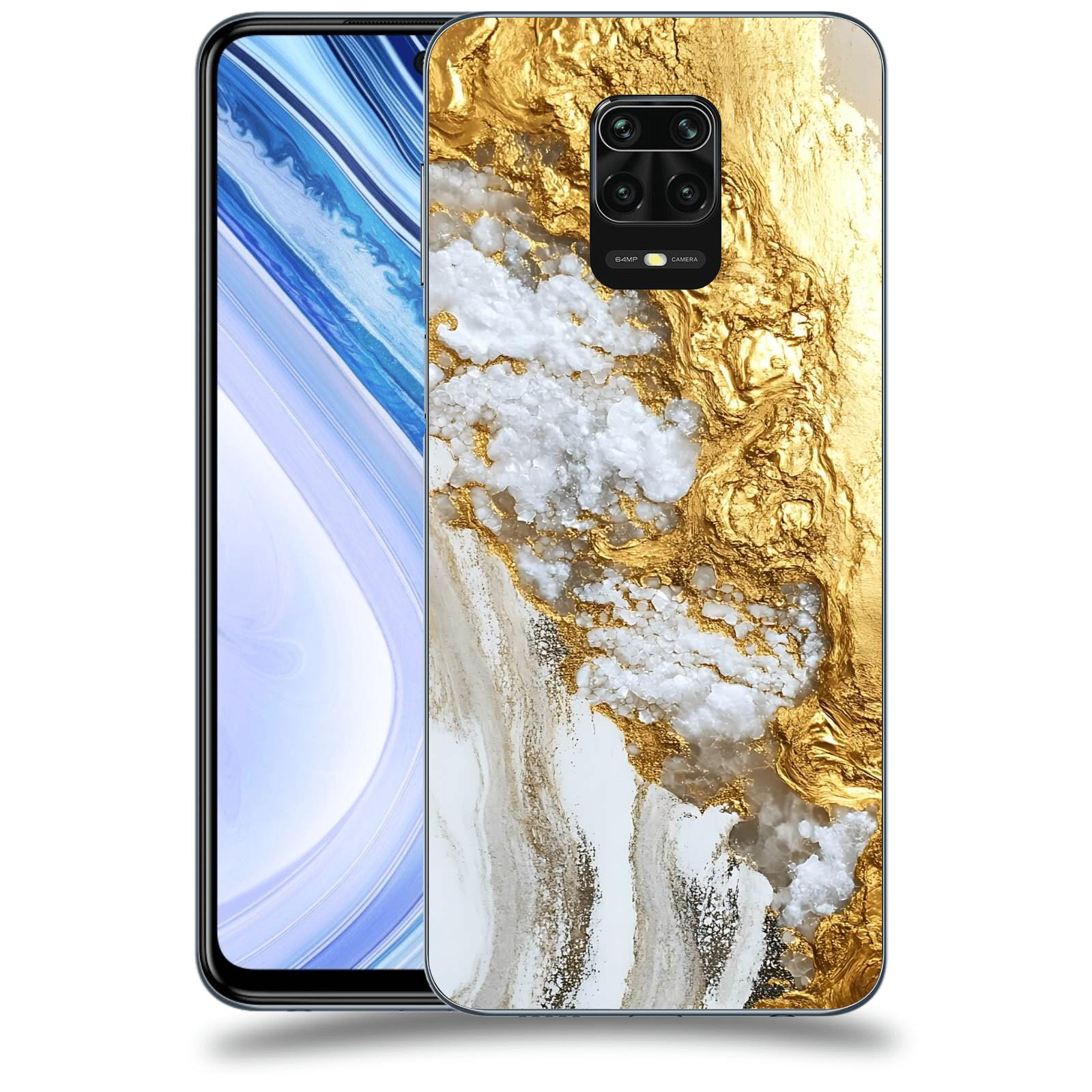ACOVER Kryt na mobil Xiaomi Redmi Note 9 Pro - Liquid Gold V