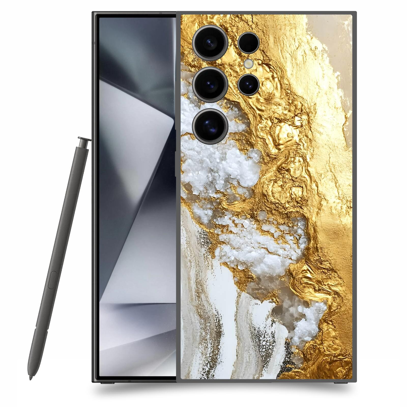 ACOVER Kryt na mobil Samsung Galaxy S24 Ultra - Liquid Gold V