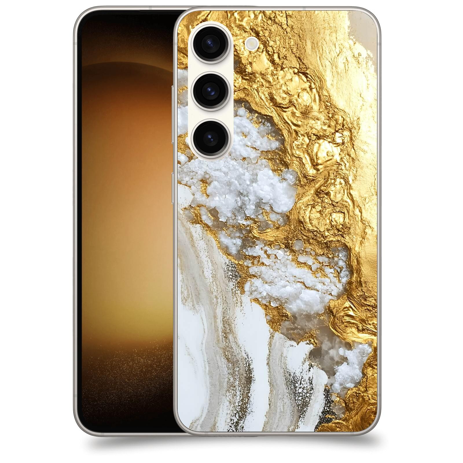 ACOVER Kryt na mobil Samsung Galaxy S23 5G - Liquid Gold V