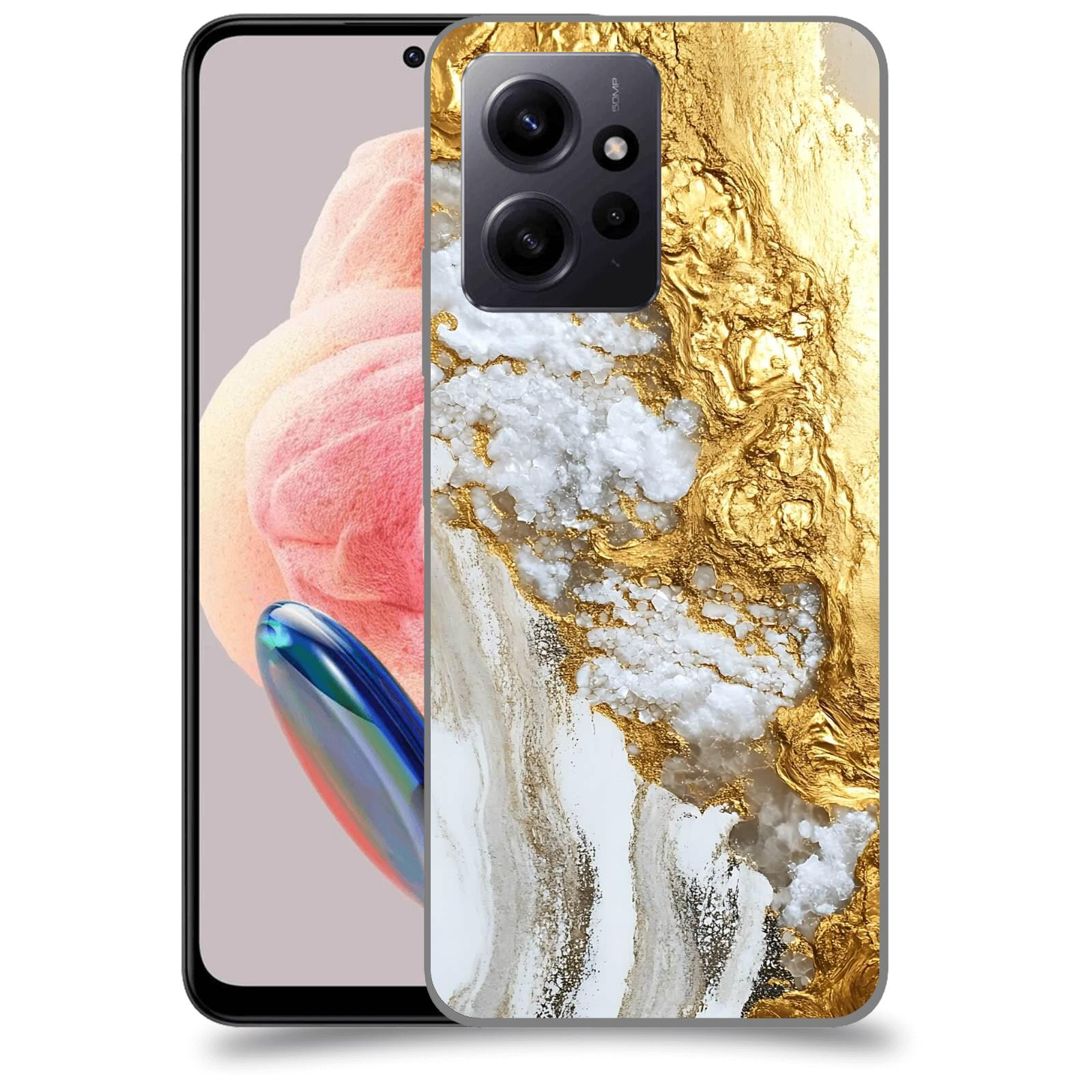 ACOVER Kryt na mobil Xiaomi Redmi Note 12 4G - Liquid Gold V