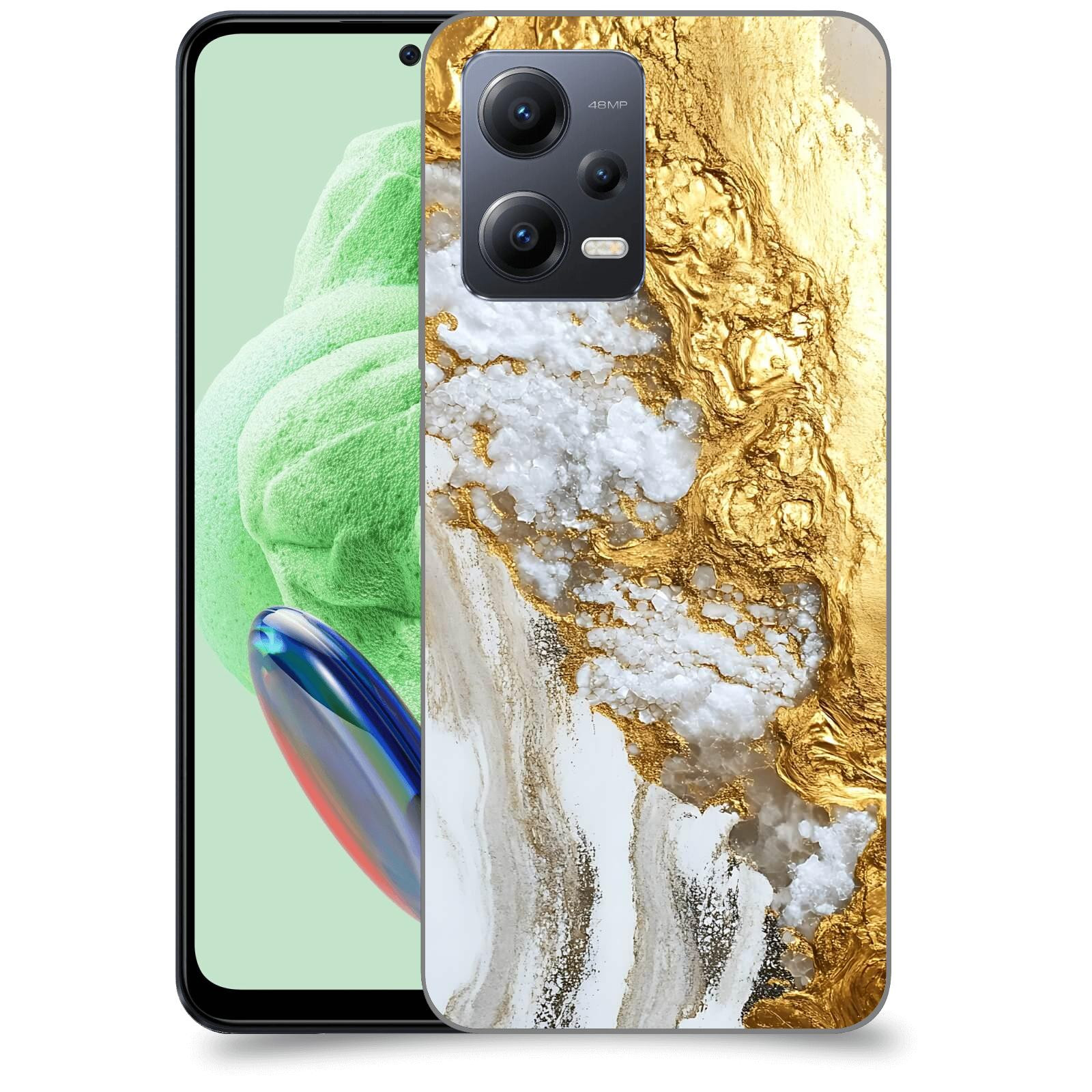ACOVER Kryt na mobil Xiaomi Redmi Note 12 5G - Liquid Gold V