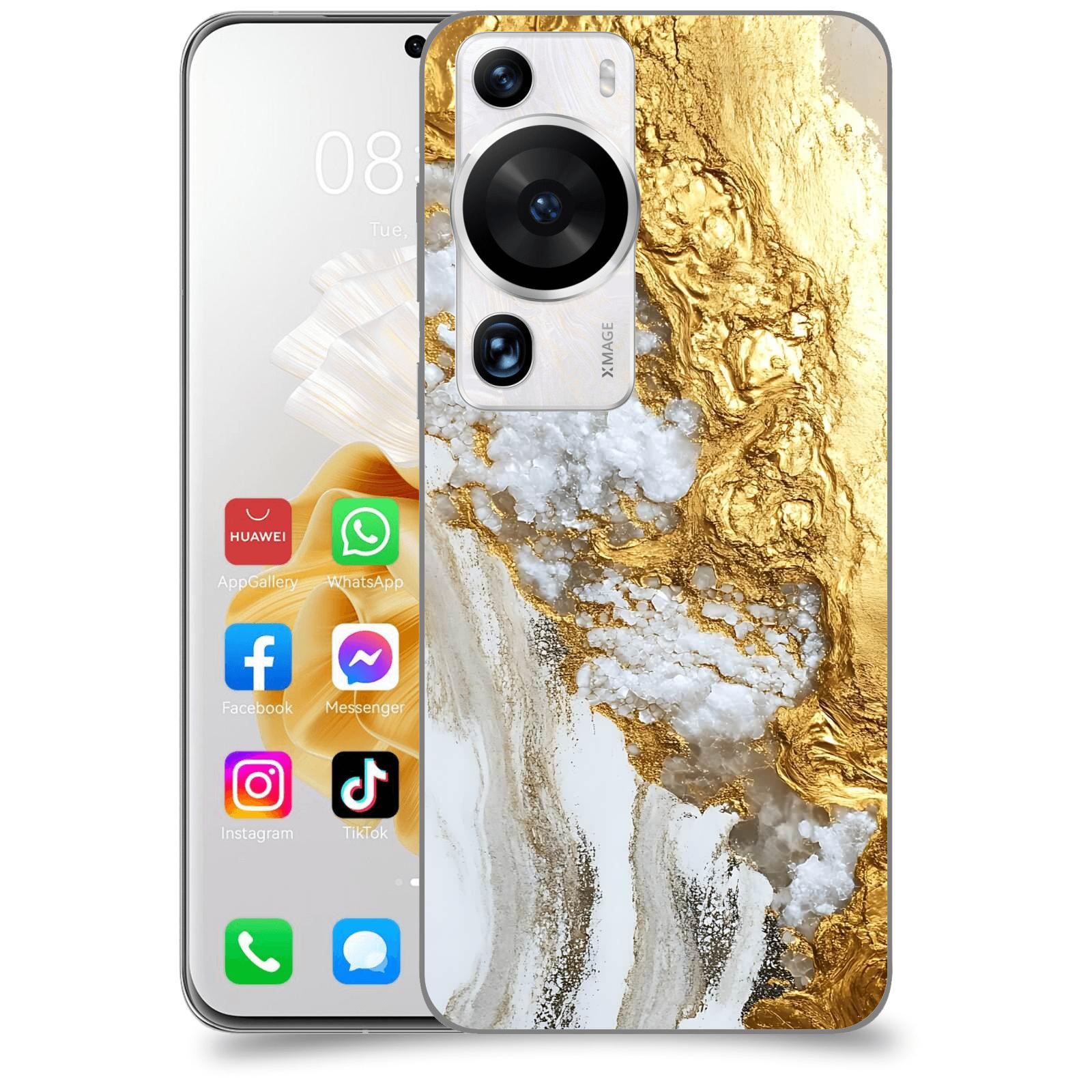 ACOVER Kryt na mobil Huawei P60 Pro - Liquid Gold V