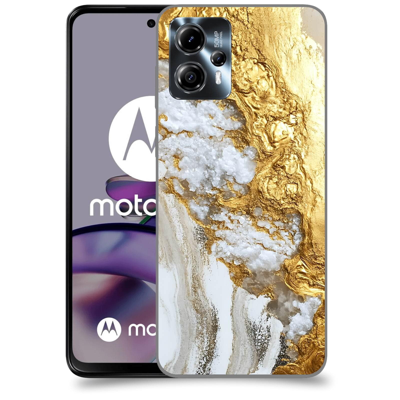ACOVER Kryt na mobil Motorola Moto G13 - Liquid Gold V