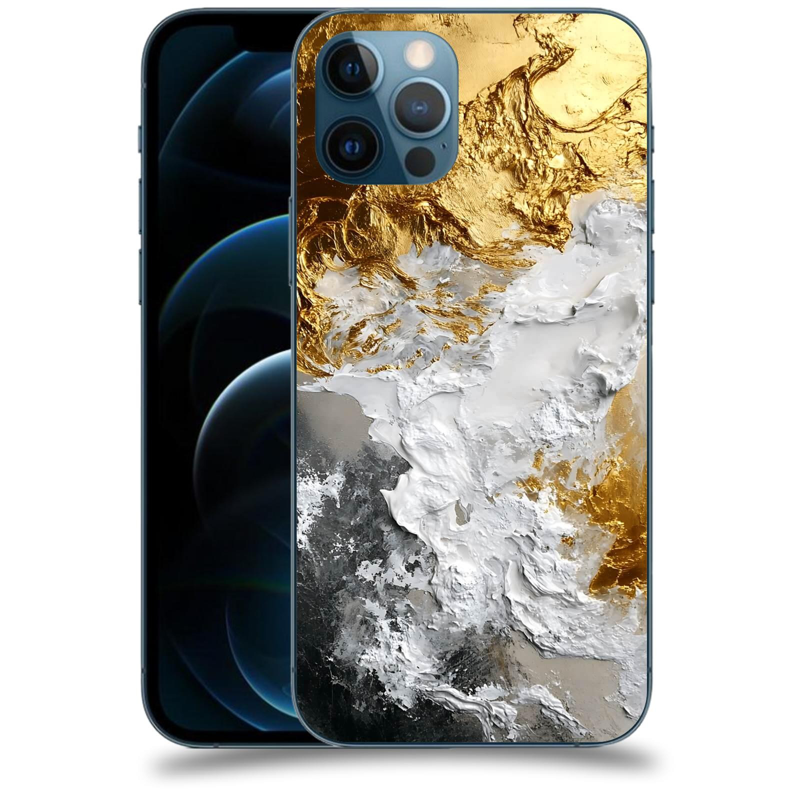 ACOVER Kryt na mobil Apple iPhone 12 Pro - Liquid Gold VI
