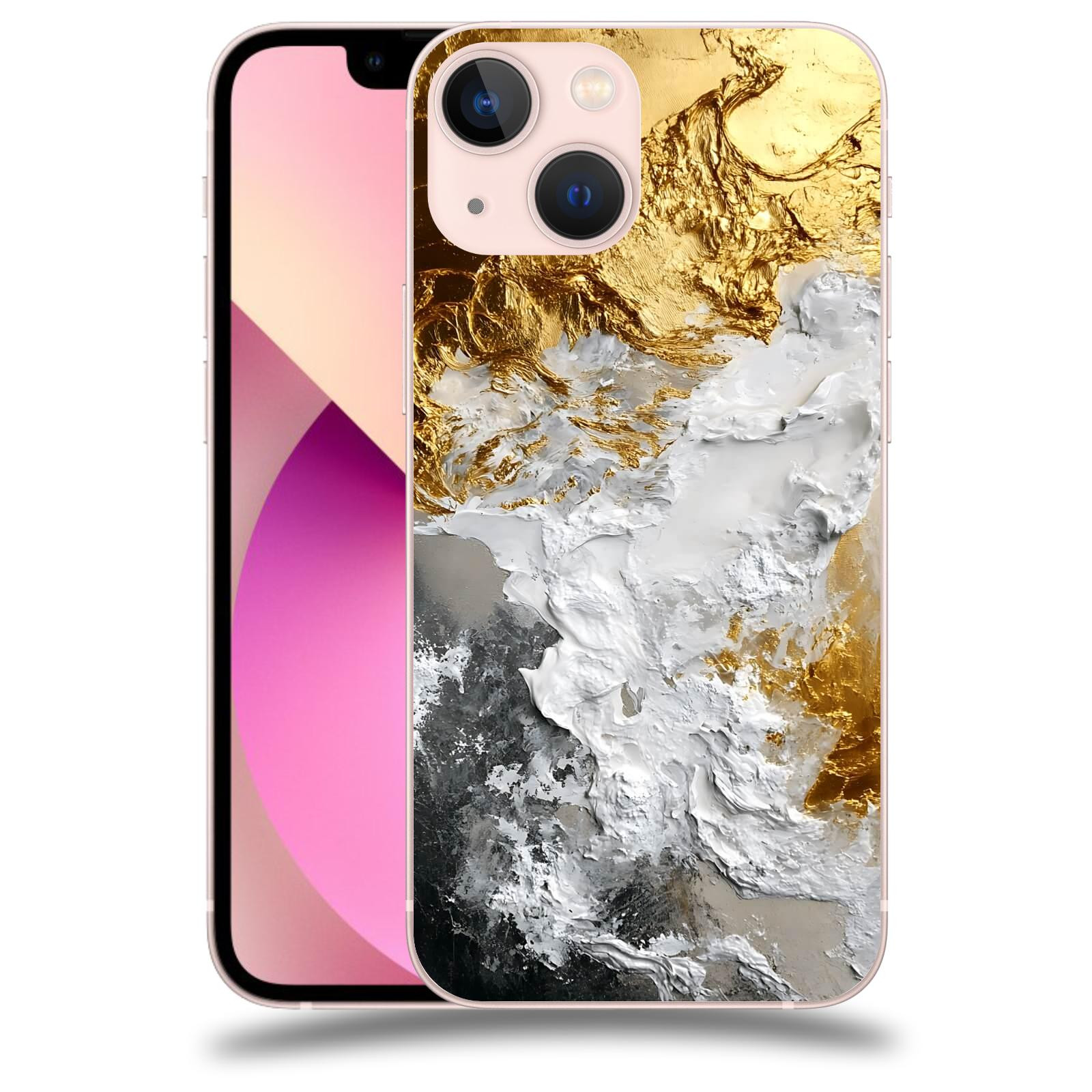 ACOVER Kryt na mobil Apple iPhone 13 mini - Liquid Gold VI