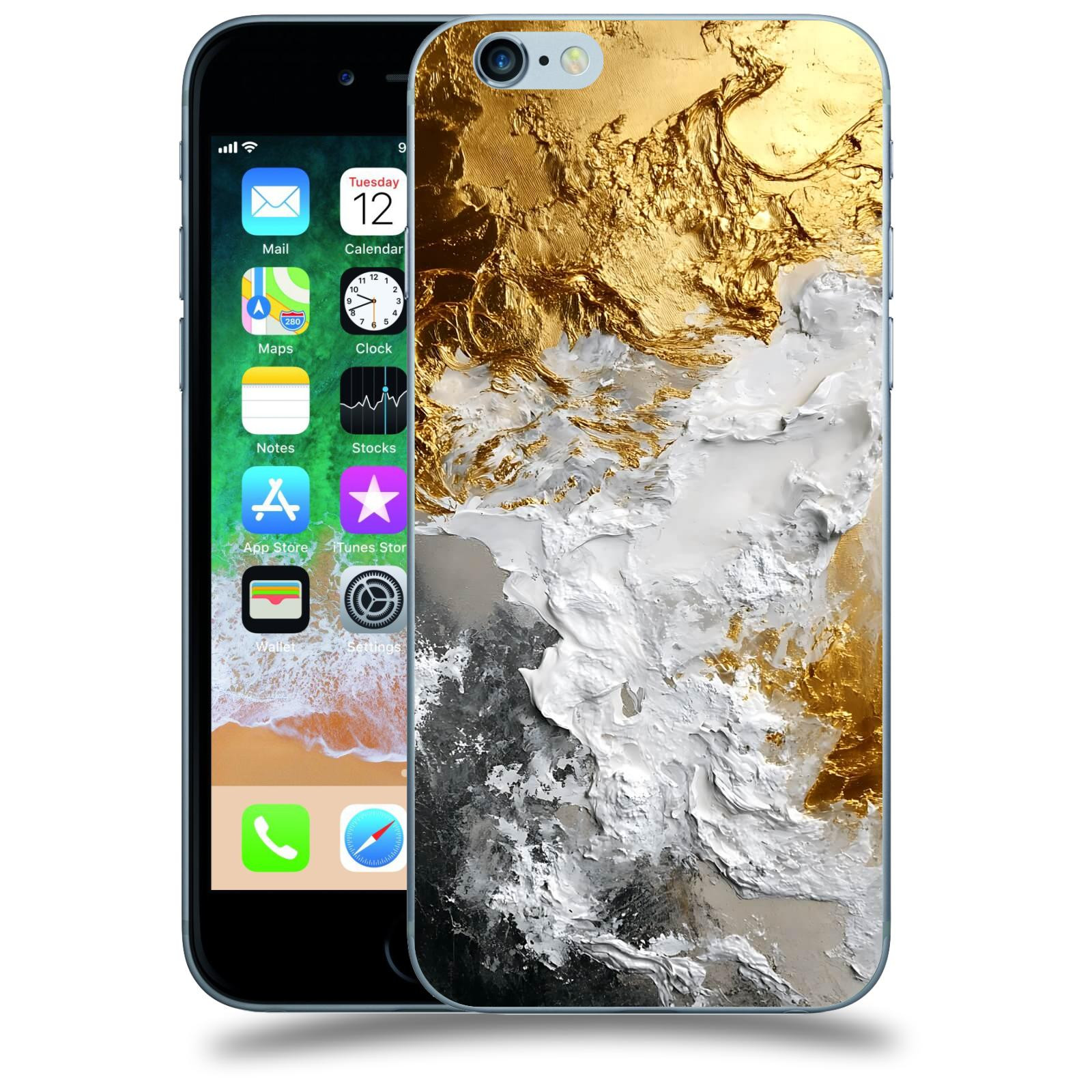 ACOVER Kryt na mobil Apple iPhone 6/6S - Liquid Gold VI