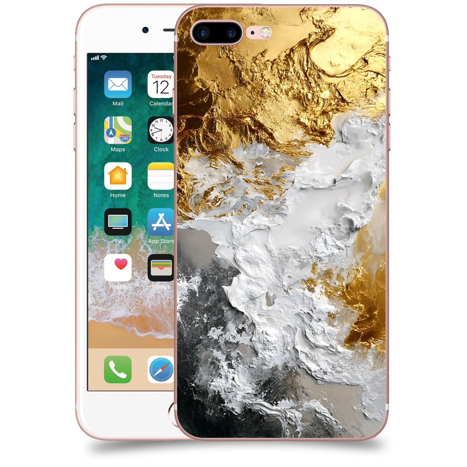 ACOVER Kryt na mobil Apple iPhone 7 Plus - Liquid Gold VI