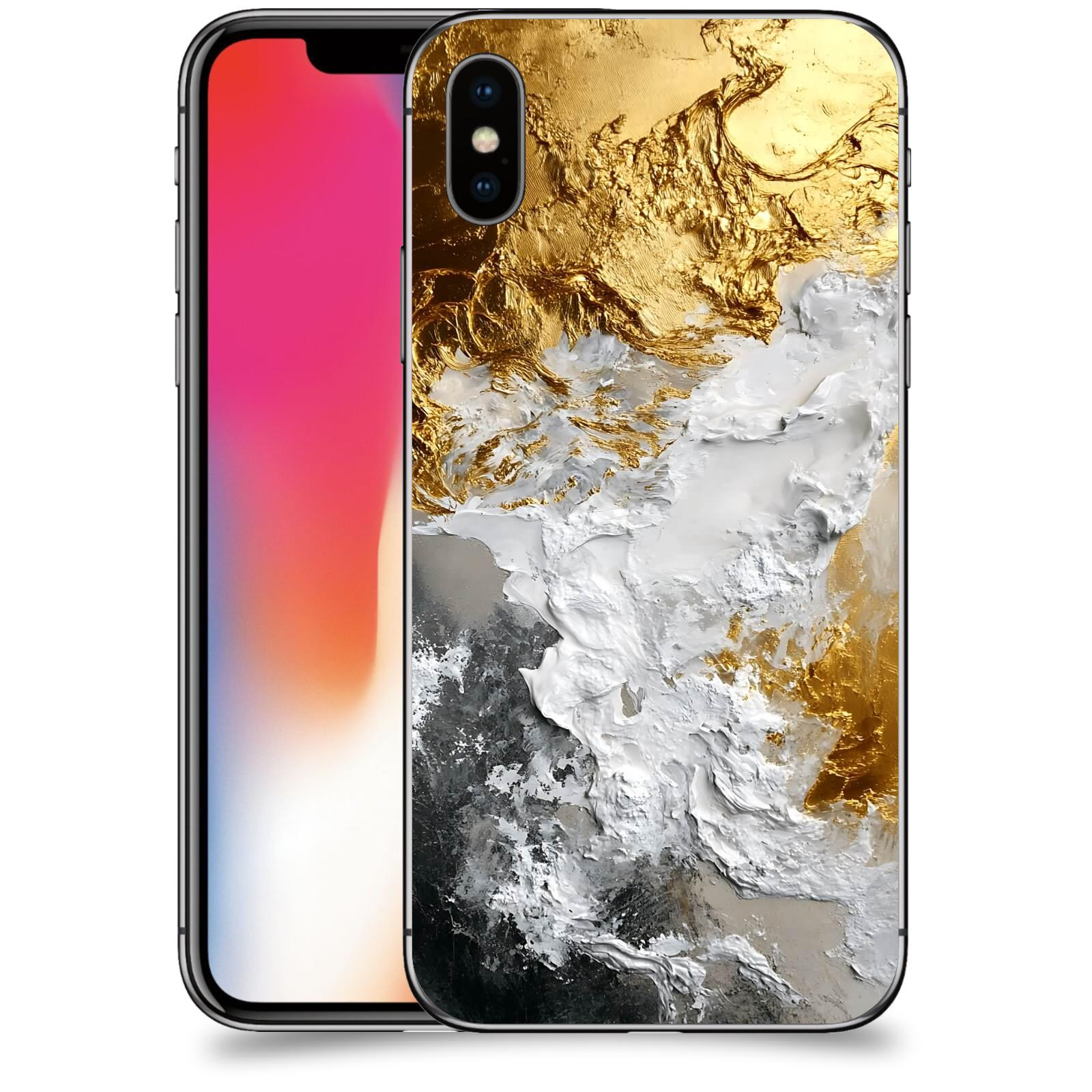 ACOVER Kryt na mobil Apple iPhone X/XS - Liquid Gold VI
