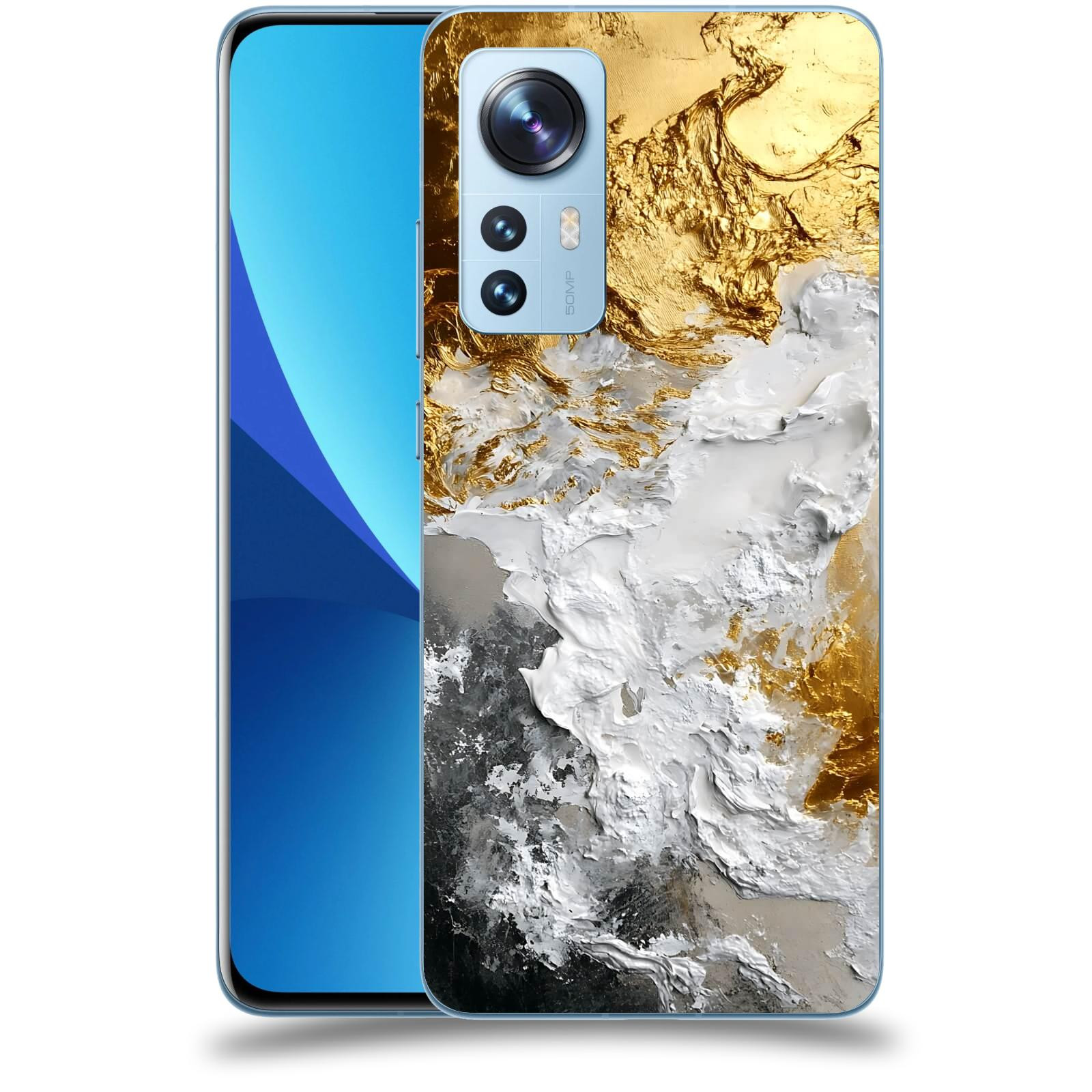 ACOVER Kryt na mobil Xiaomi 12 - Liquid Gold VI