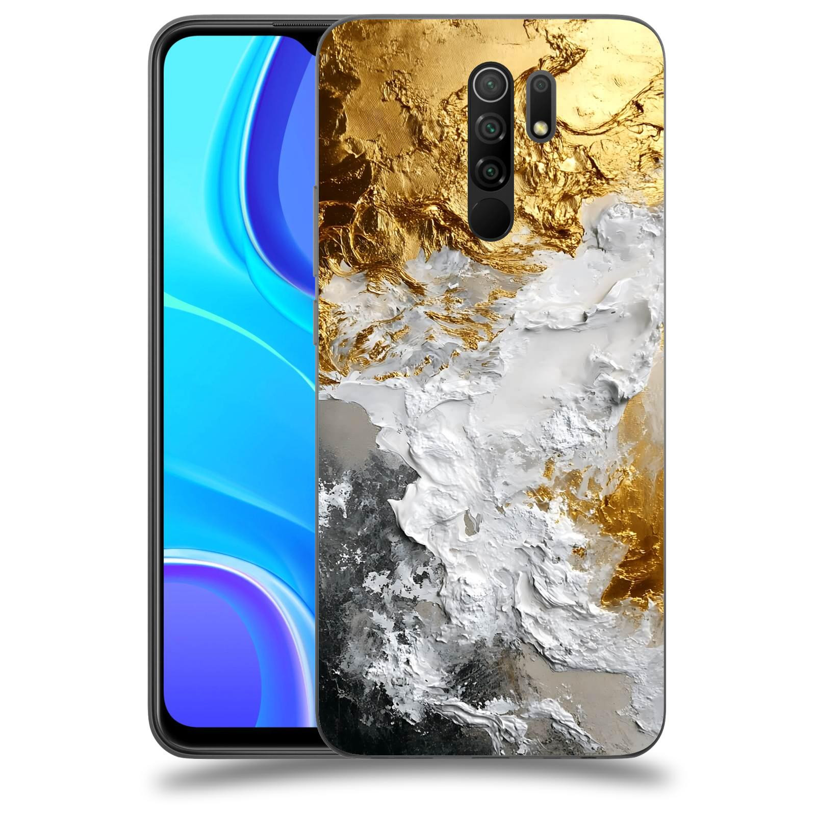 ACOVER Kryt na mobil Xiaomi Redmi 9 - Liquid Gold VI