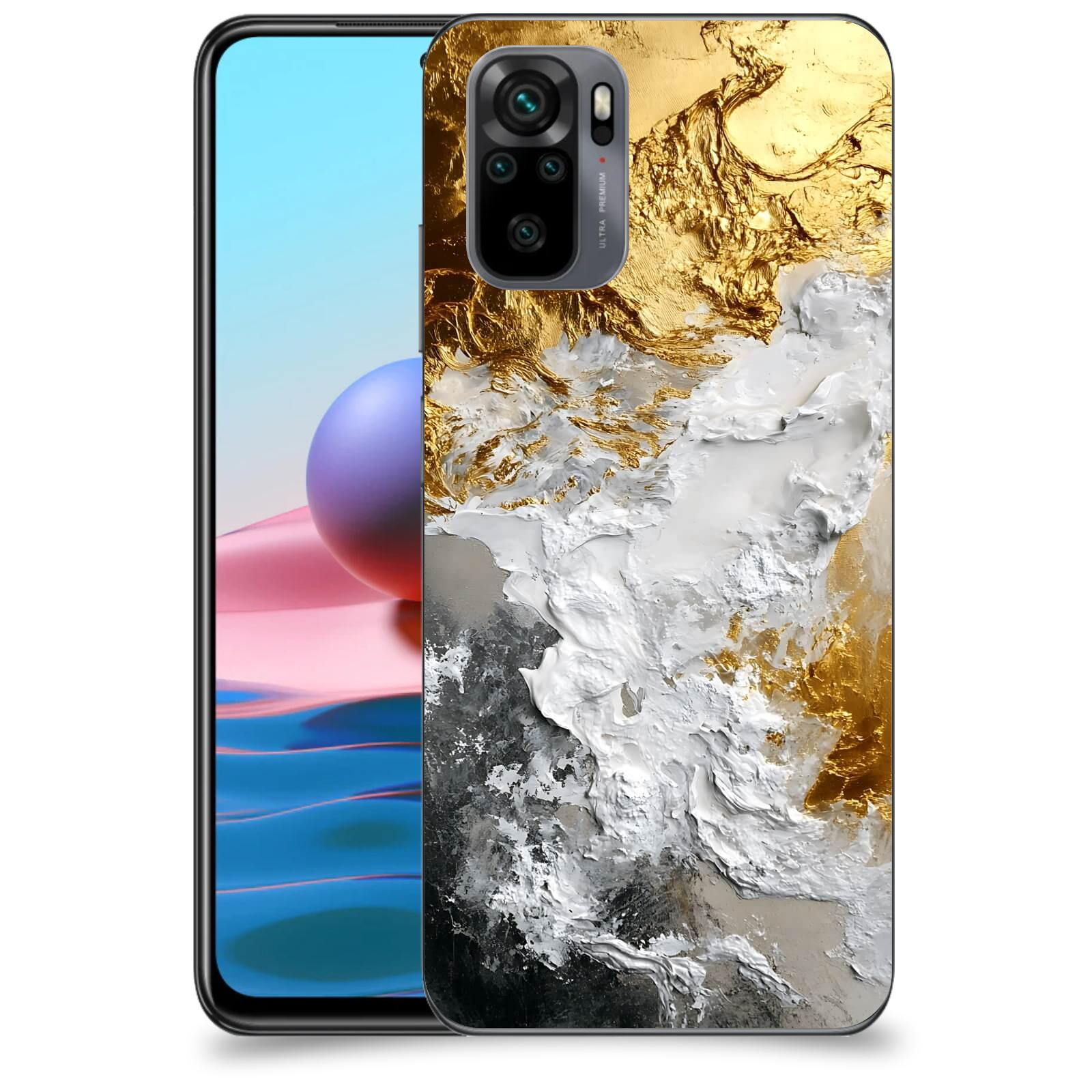 ACOVER Kryt na mobil Xiaomi Redmi Note 10 - Liquid Gold VI