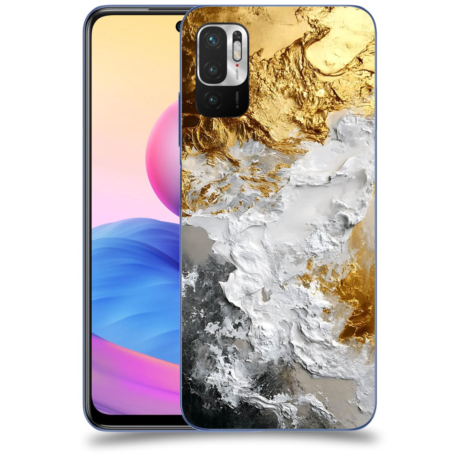 ACOVER Kryt na mobil Xiaomi Redmi Note 10 5G - Liquid Gold VI