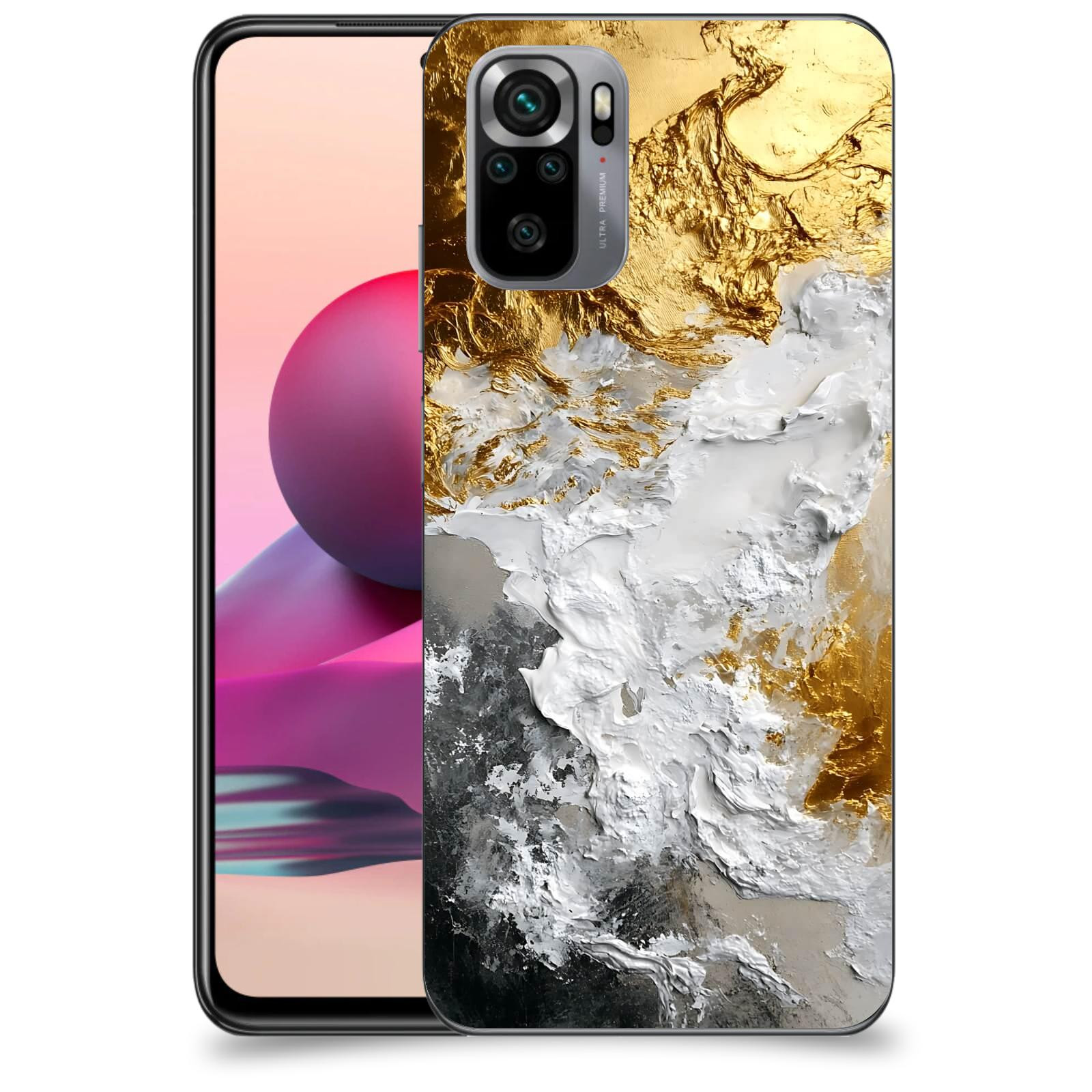 ACOVER Kryt na mobil Xiaomi Redmi Note 10S - Liquid Gold VI