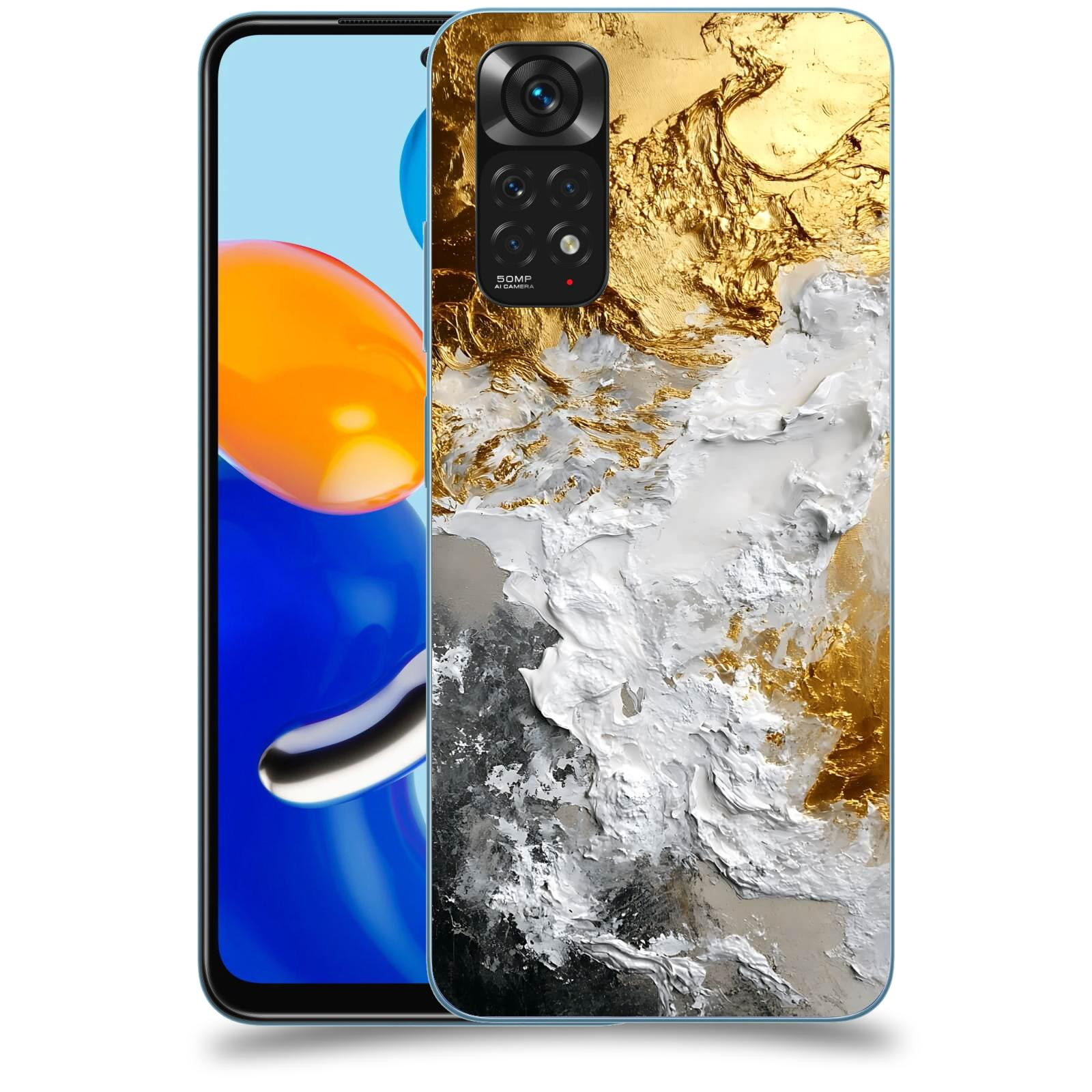 ACOVER Kryt na mobil Xiaomi Redmi Note 11 - Liquid Gold VI