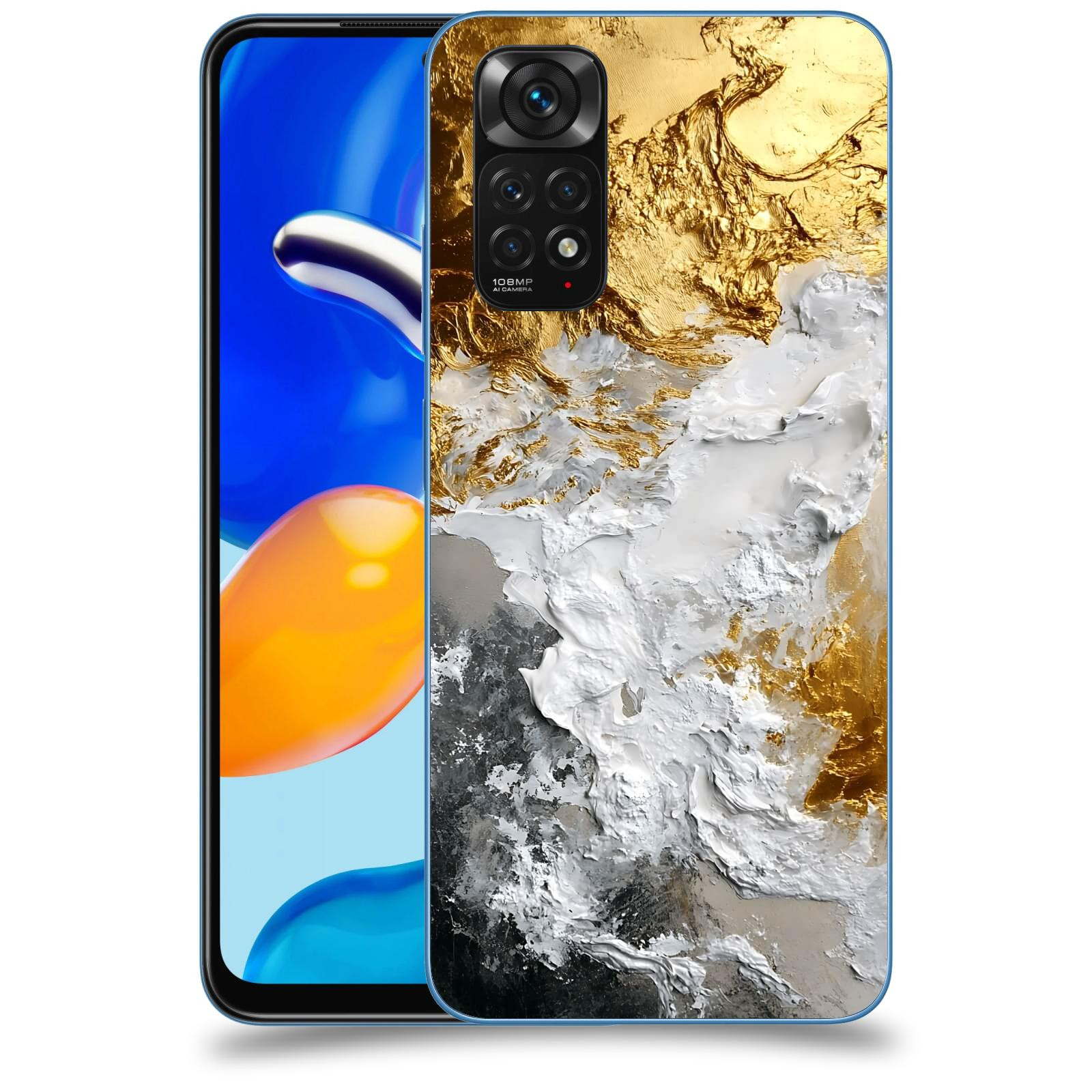 ACOVER Kryt na mobil Xiaomi Redmi Note 11S - Liquid Gold VI