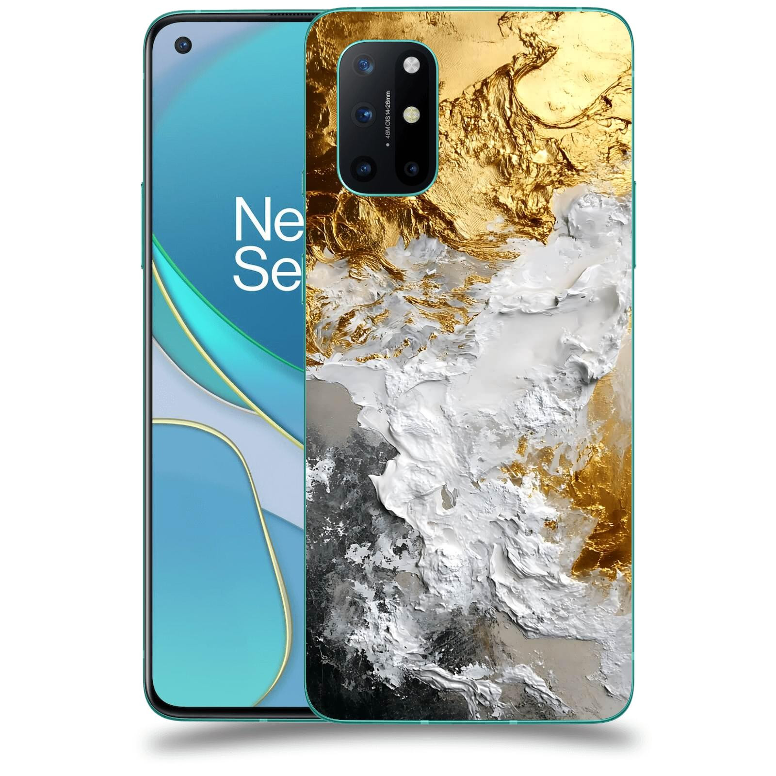 ACOVER Kryt na mobil OnePlus 8T - Liquid Gold VI