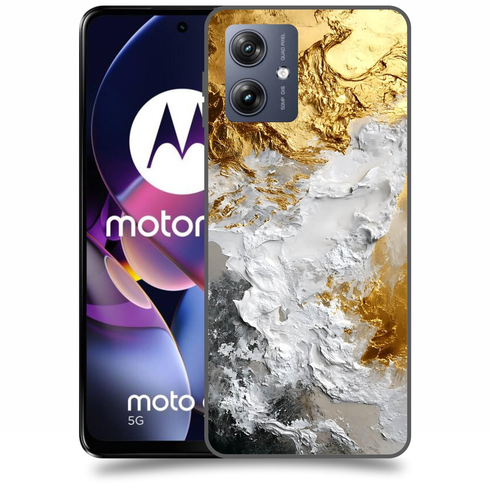 ACOVER Kryt na mobil Motorola Moto G54 5G - Liquid Gold VI