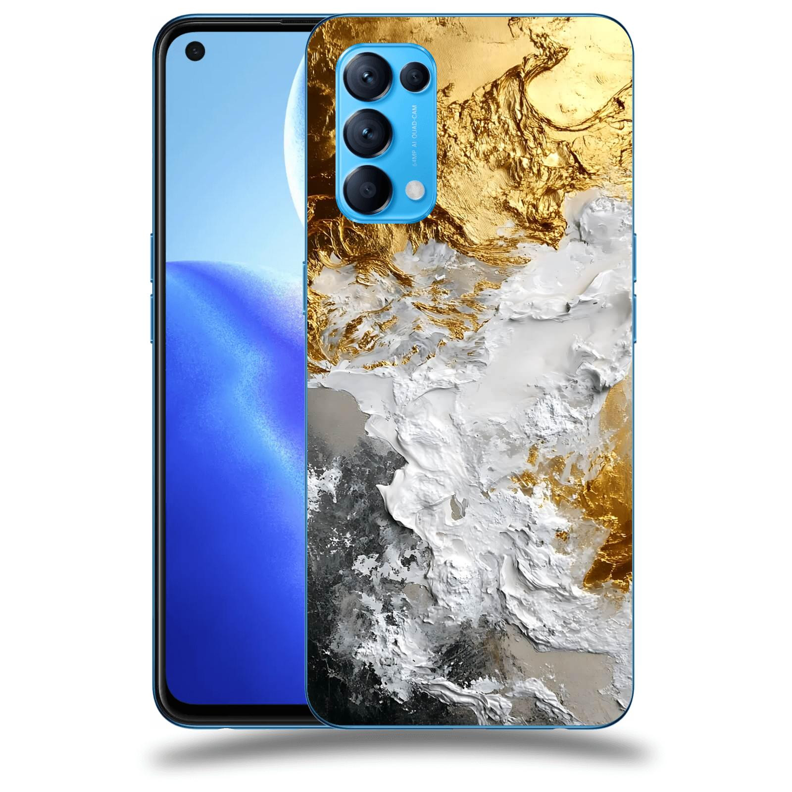 ACOVER Kryt na mobil OPPO Reno 5 5G - Liquid Gold VI