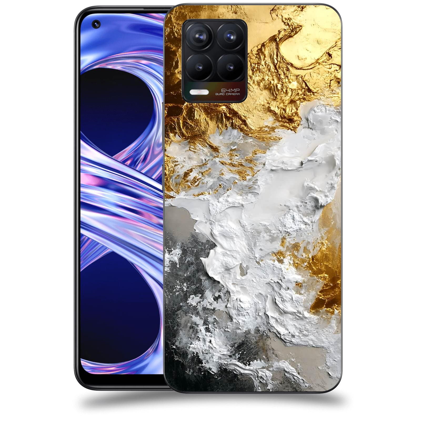 ACOVER Kryt na mobil Realme 8 - Liquid Gold VI