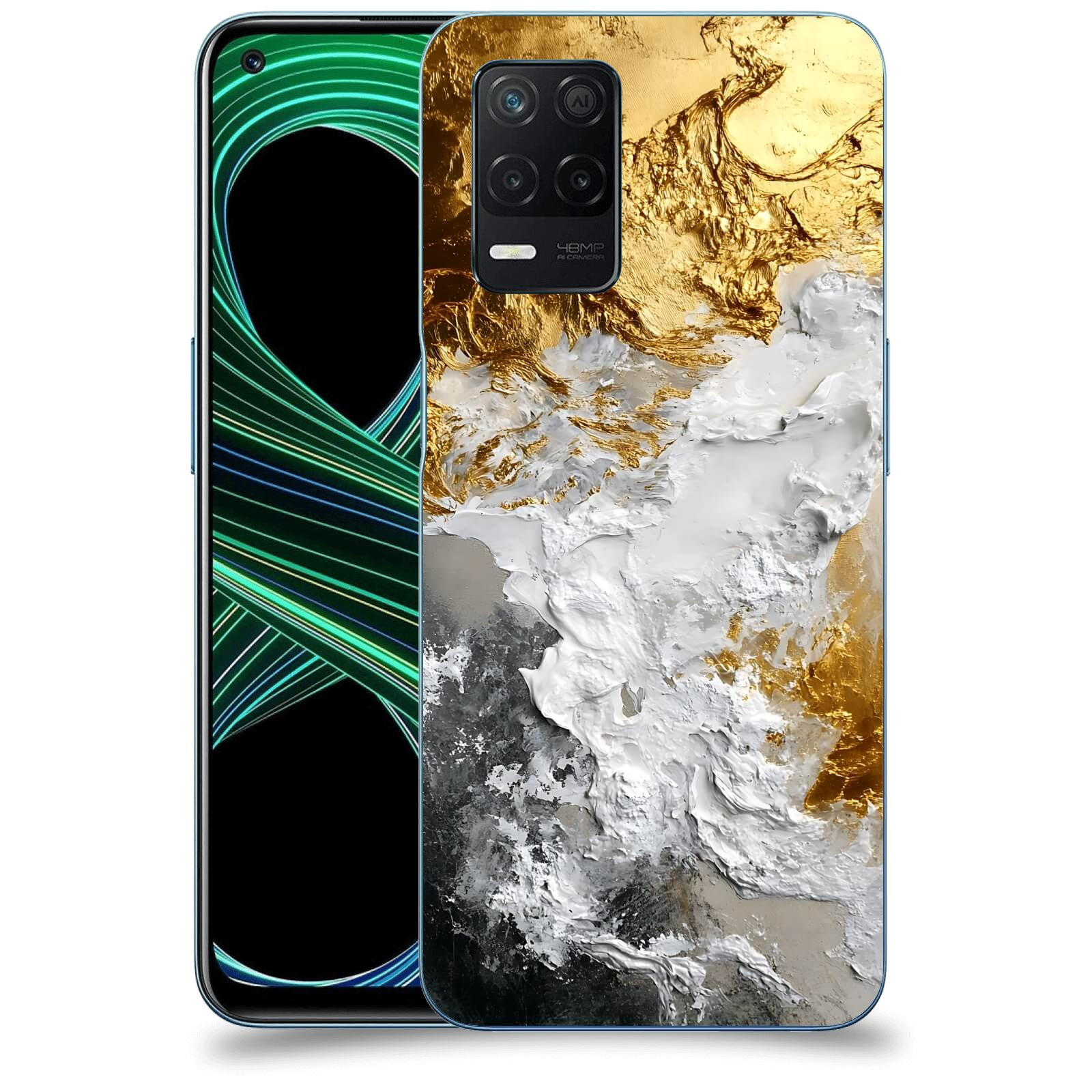 ACOVER Kryt na mobil Realme 8 5G - Liquid Gold VI
