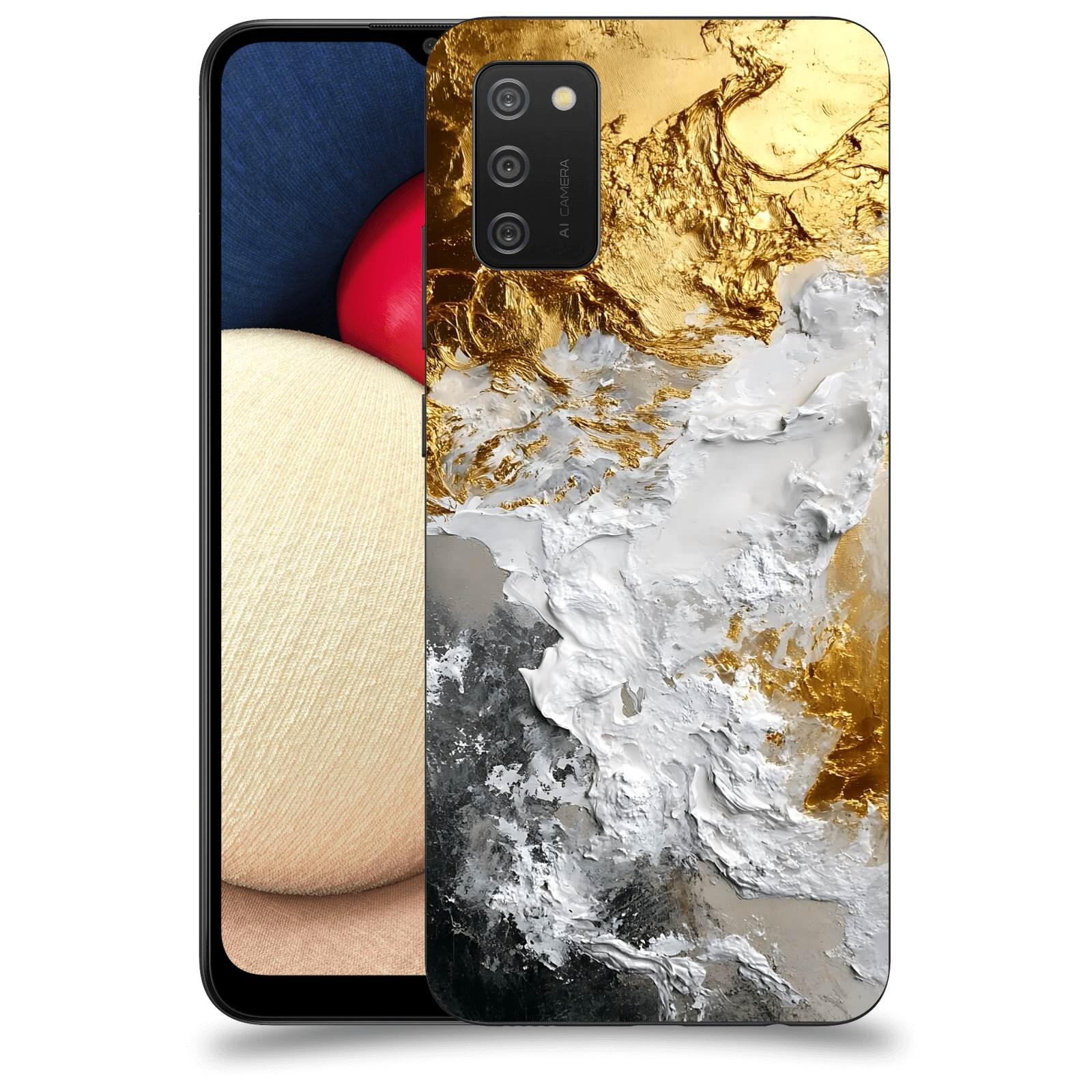 ACOVER Kryt na mobil Samsung Galaxy A02s A025G - Liquid Gold VI