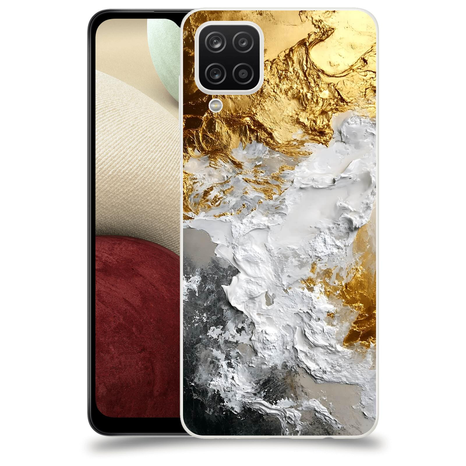 ACOVER Kryt na mobil Samsung Galaxy A12 A125F - Liquid Gold VI