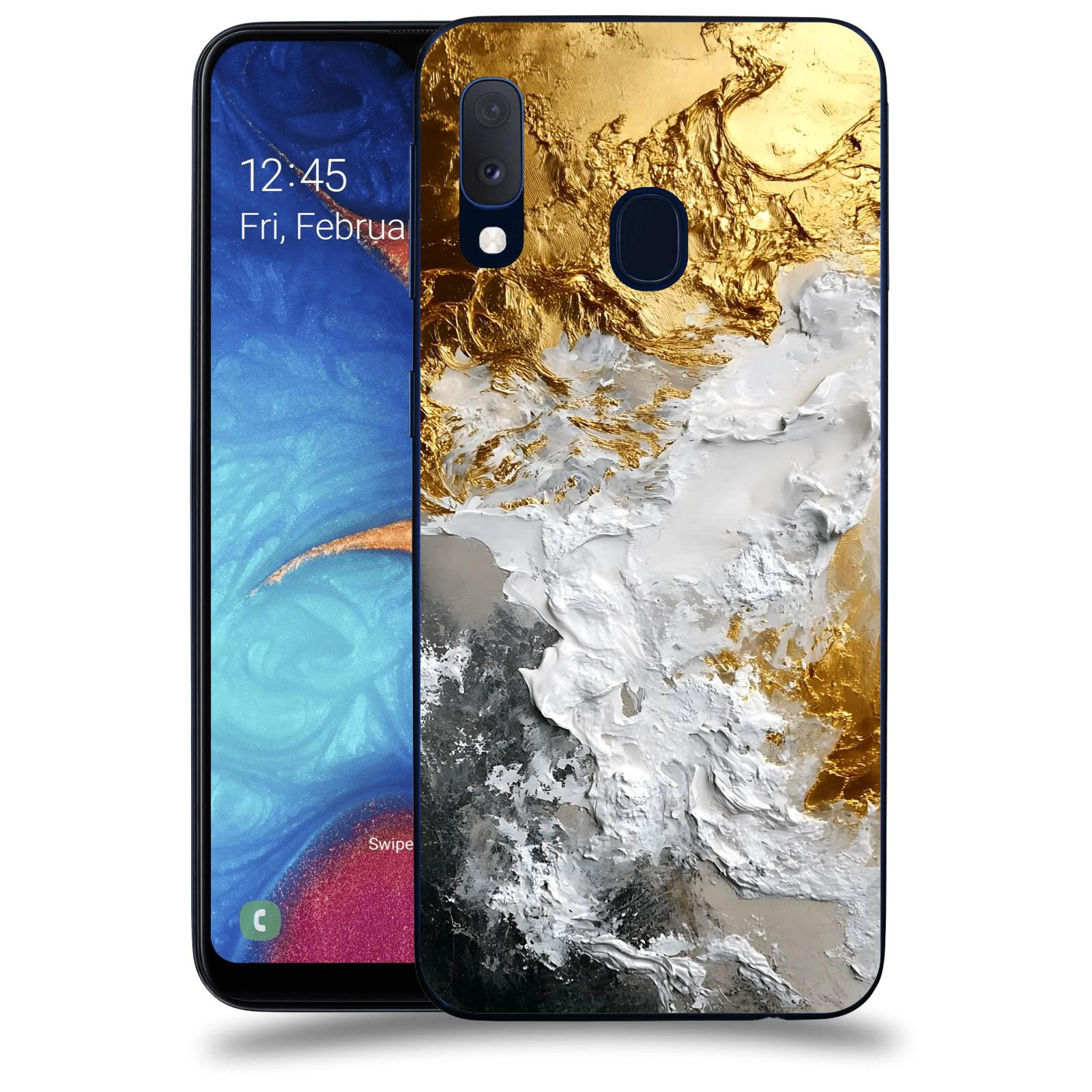ACOVER Kryt na mobil Samsung Galaxy A20e A202F - Liquid Gold VI