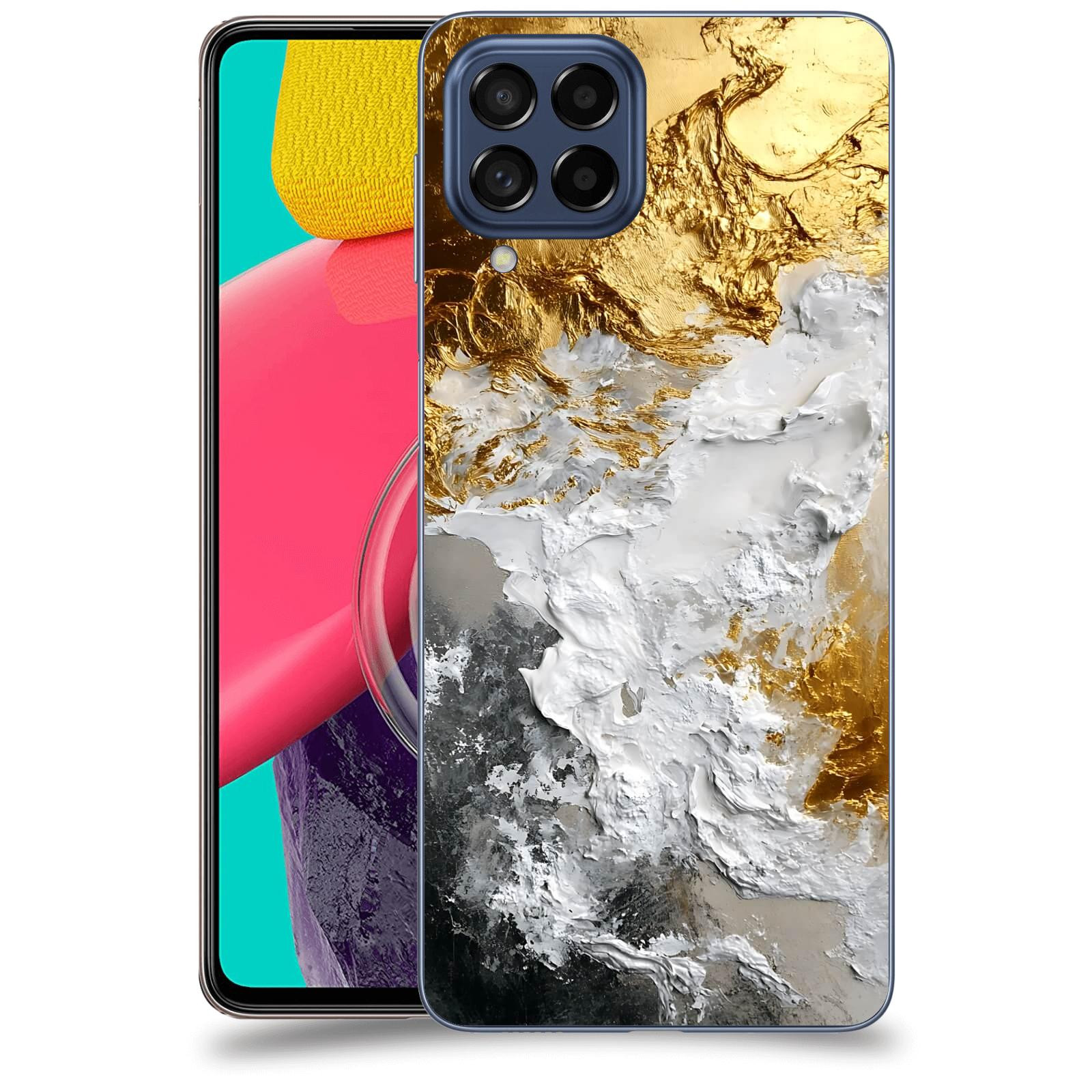 ACOVER Kryt na mobil Samsung Galaxy M53 5G - Liquid Gold VI