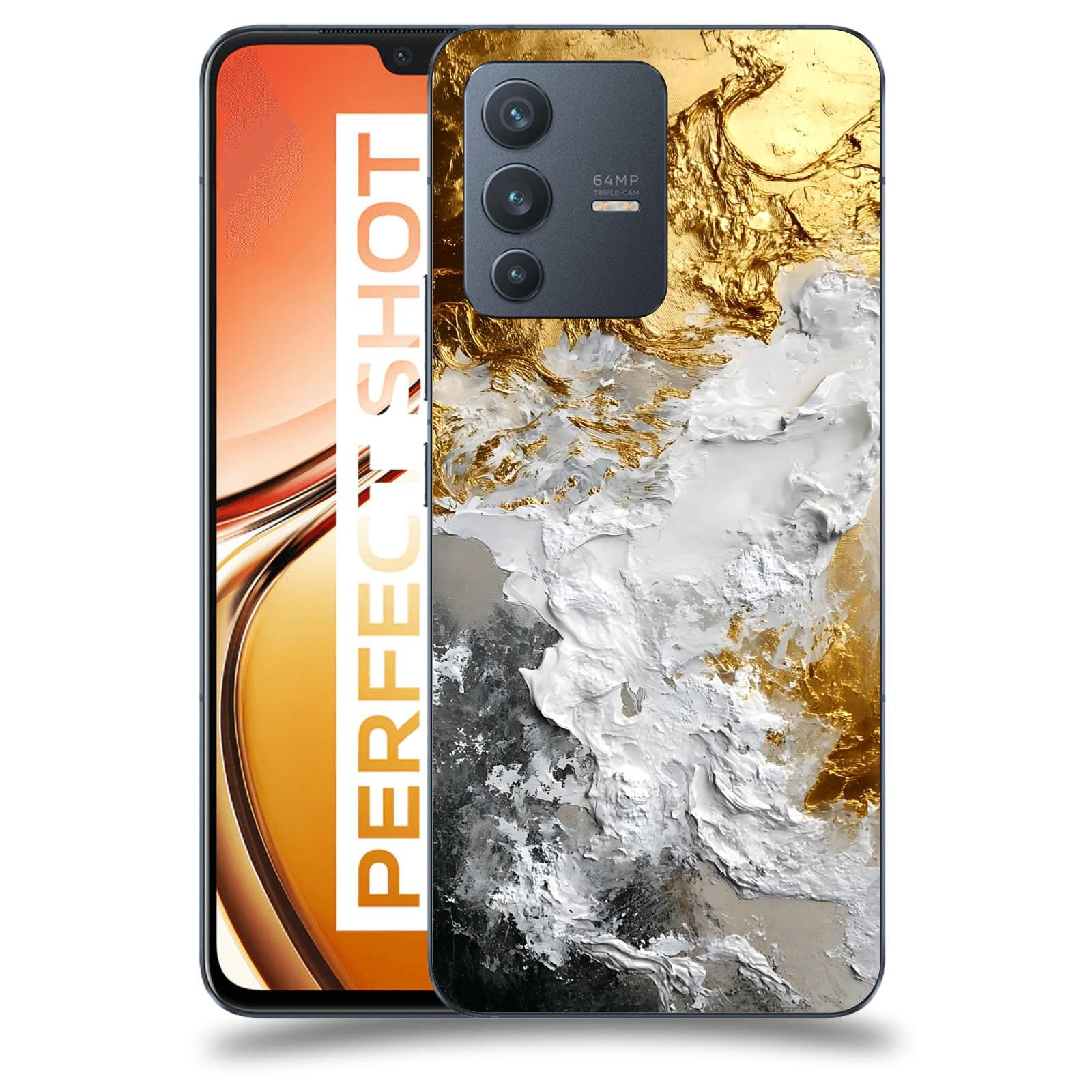 ACOVER Kryt na mobil Vivo V23 5G - Liquid Gold VI