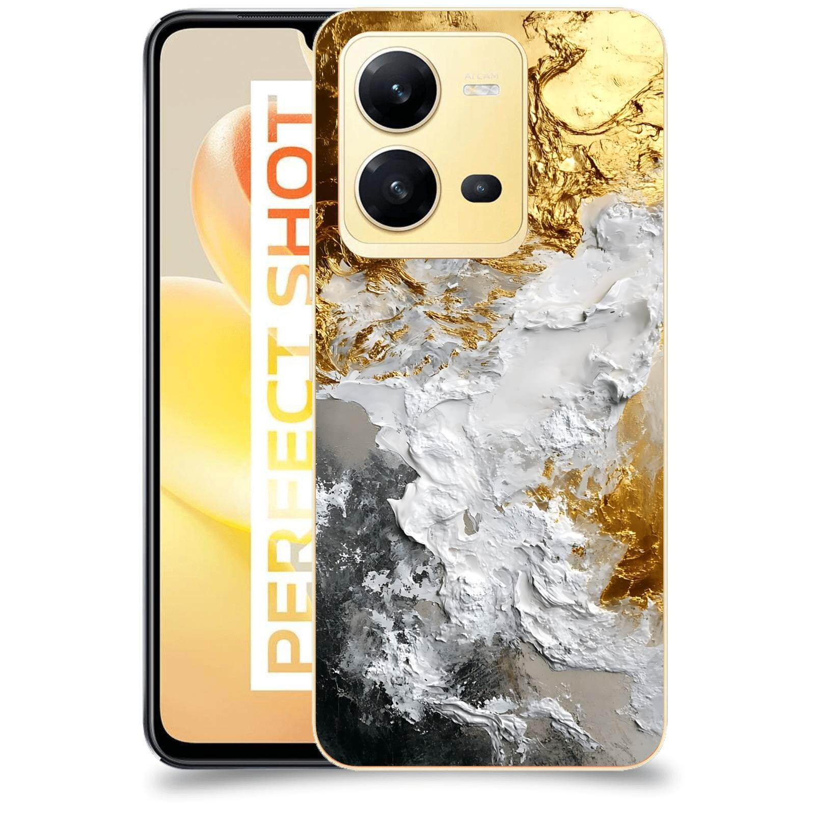 ACOVER Kryt na mobil Vivo X80 Lite - Liquid Gold VI