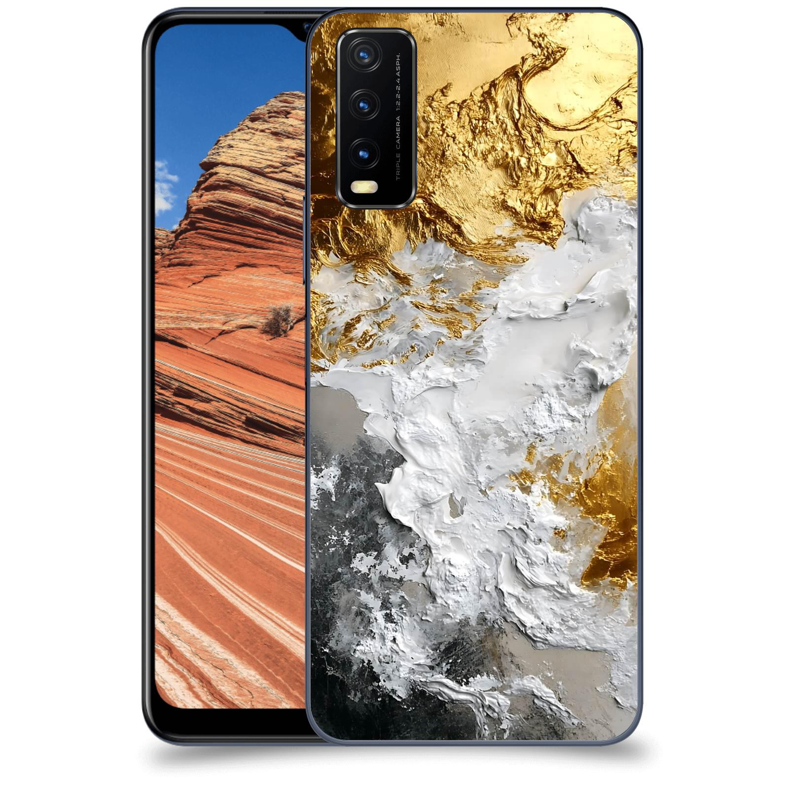 ACOVER Kryt na mobil Vivo Y20s - Liquid Gold VI